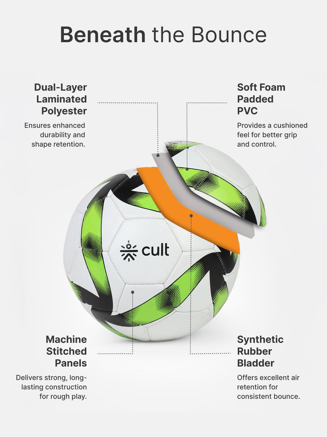 cult Football MS Xtreme Green 32P