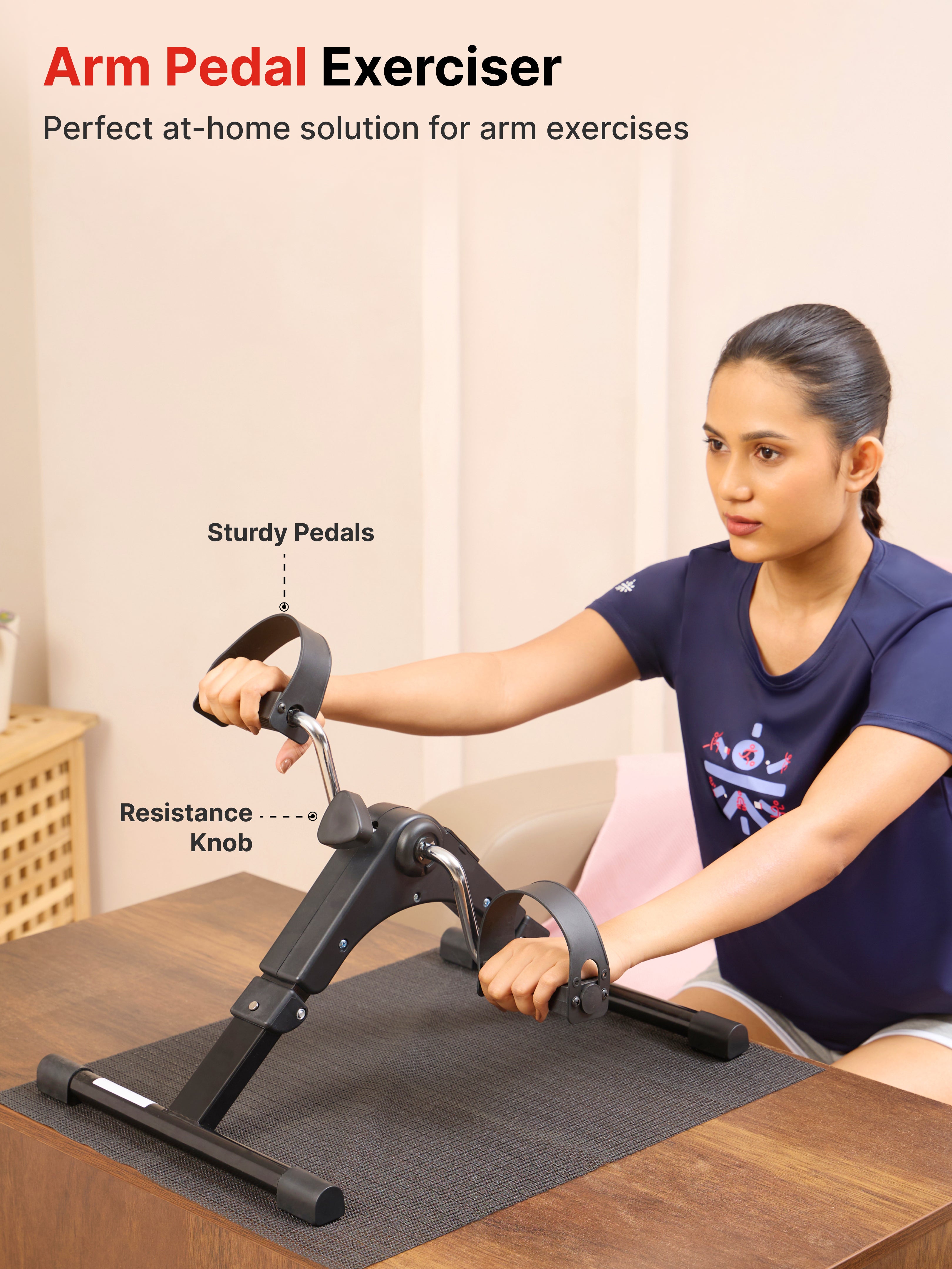 FitkitPedalgo Mini Pedal Exerciser with Adjustable Resistance
