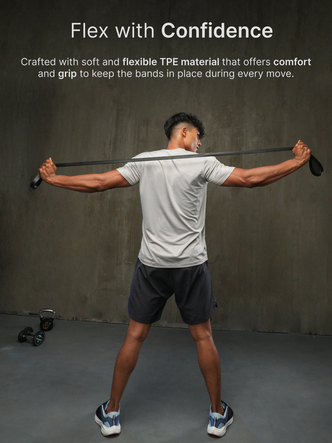 cult Resistance Band for Stretching, Pull Ups, Home Exercise Gym Workout Stretch for Men & Women Pack of 3 (Yellow, Red and Black)