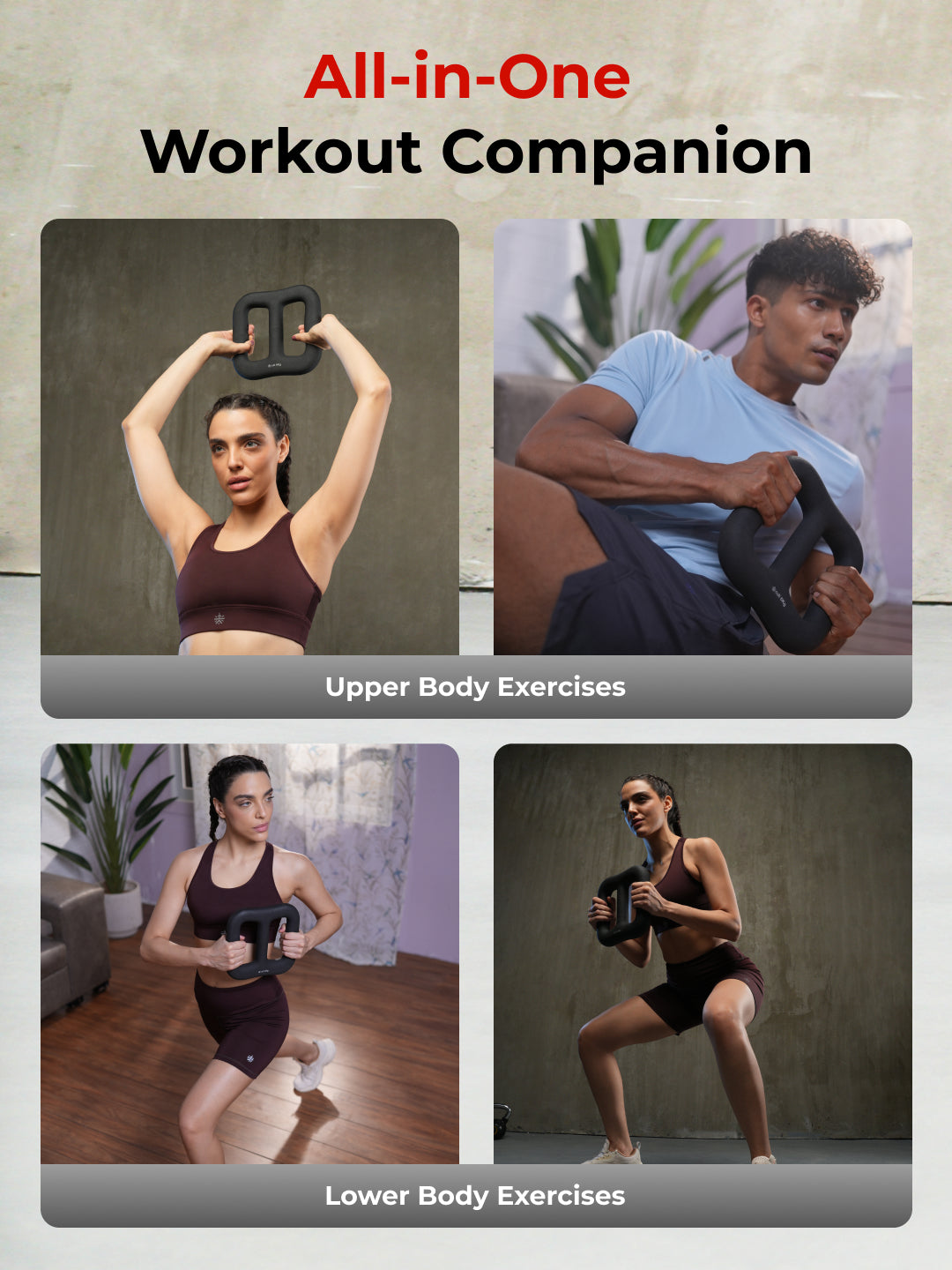 Cult MultiFlex 6KG 3-in-1 Neoprene Coated Weight | Use as Kettlebell, Dumbbell & Weight Plate | Ideal for Full Body Workouts