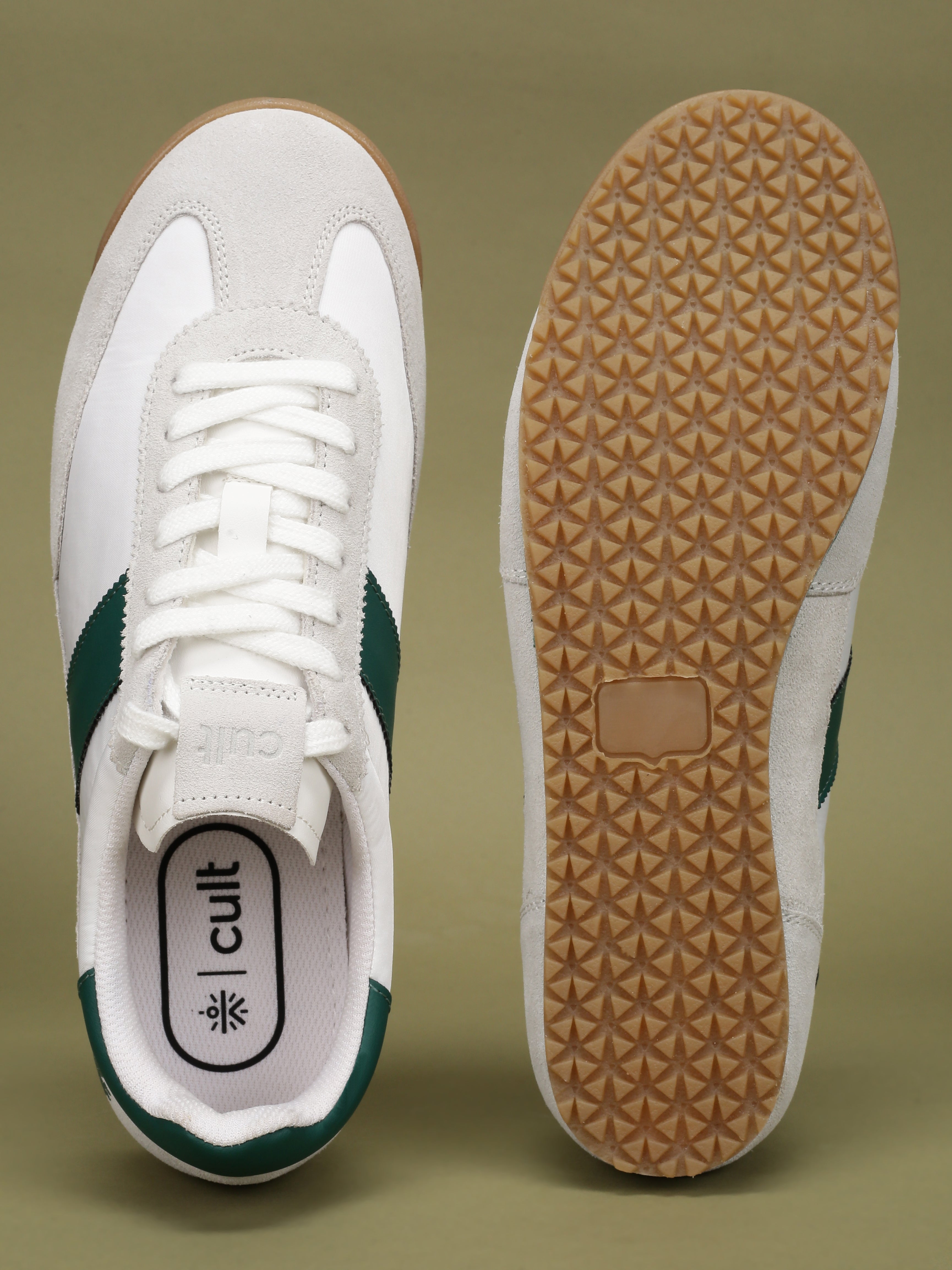 cult Men's UrbanEdge Sneakers - White/Green