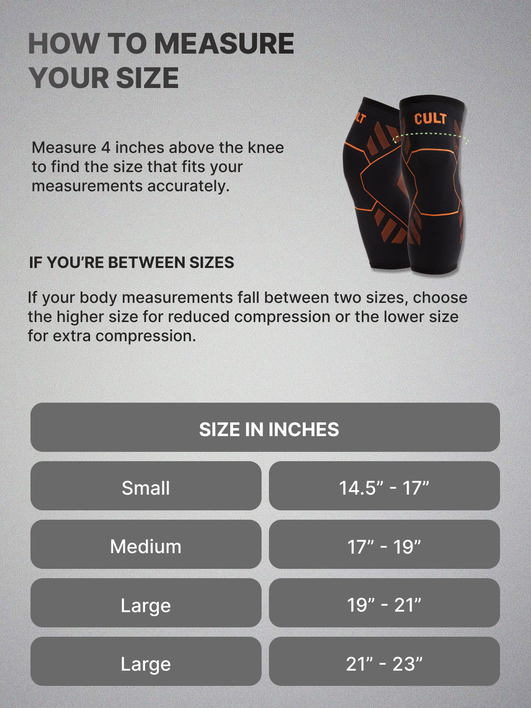 cult Knee Support For Men & Women For Gym, Exercise, Running, Cycling Knee Braces Pair For Sports & Workout Knee Support For Knee Pain Relief Black XL