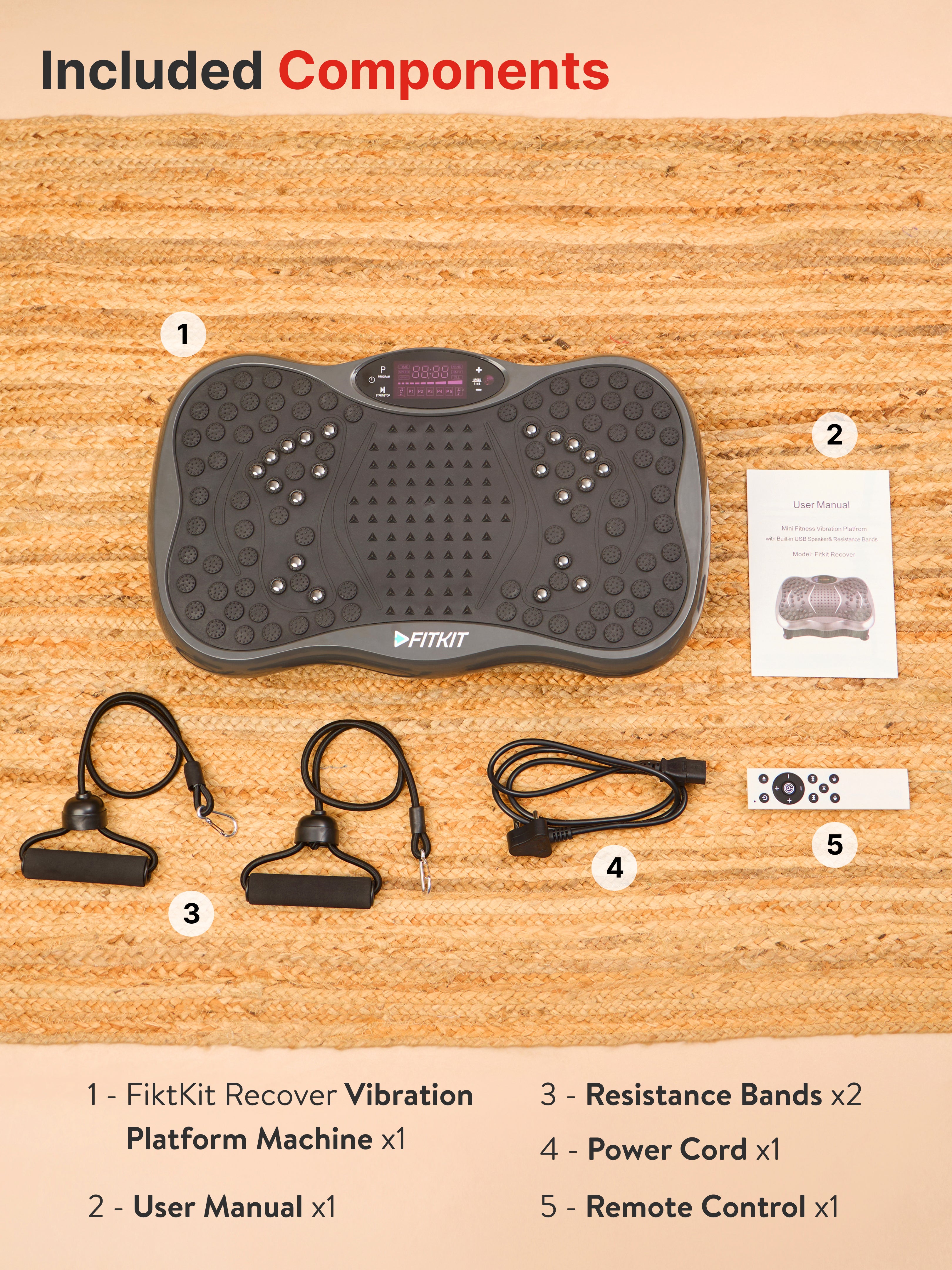 Buy FitkitRecover Vibration Plate Massager Online in India Cult