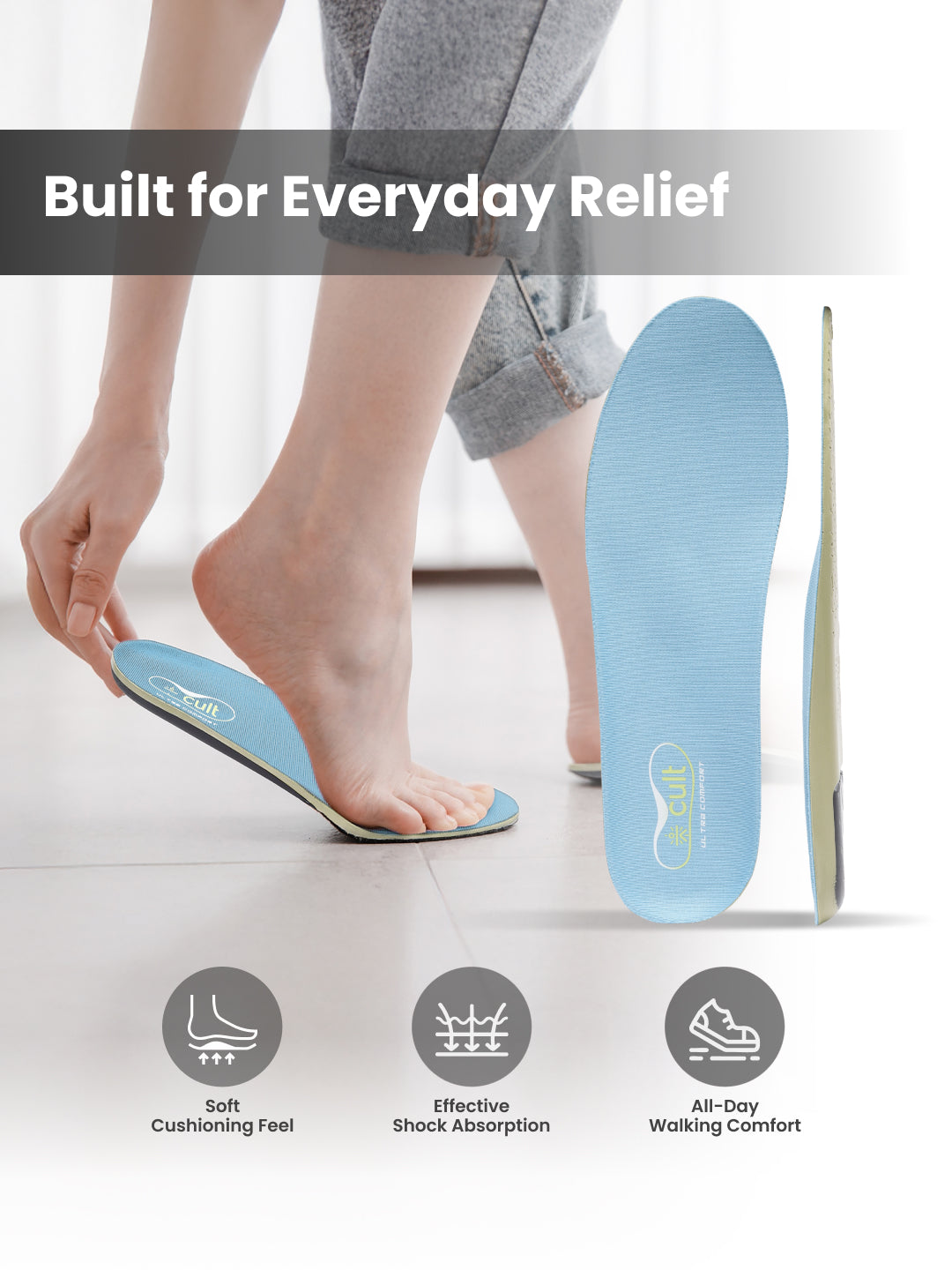 cult Men's Daily Wear- Arch Ease Insoles