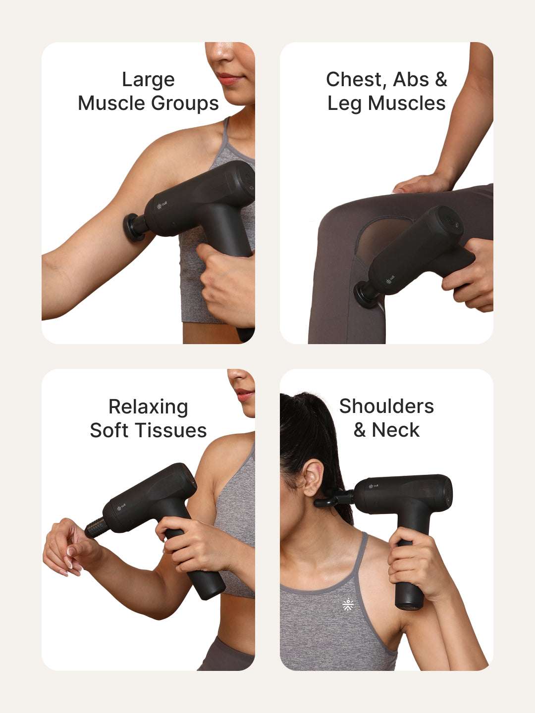 Cult Volt lux Portable Massage Gun | 4000mAh Battery, Silicone Head, Muscle Pain Relief