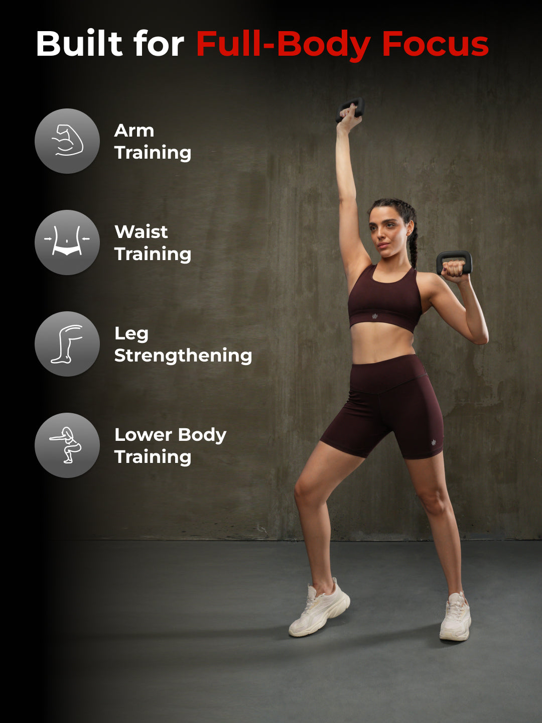 Cult UniFlex 2Kg x 2 Neoprene Hand Dumbbells | Anti-Slip Weights for Aerobics & Home Workouts