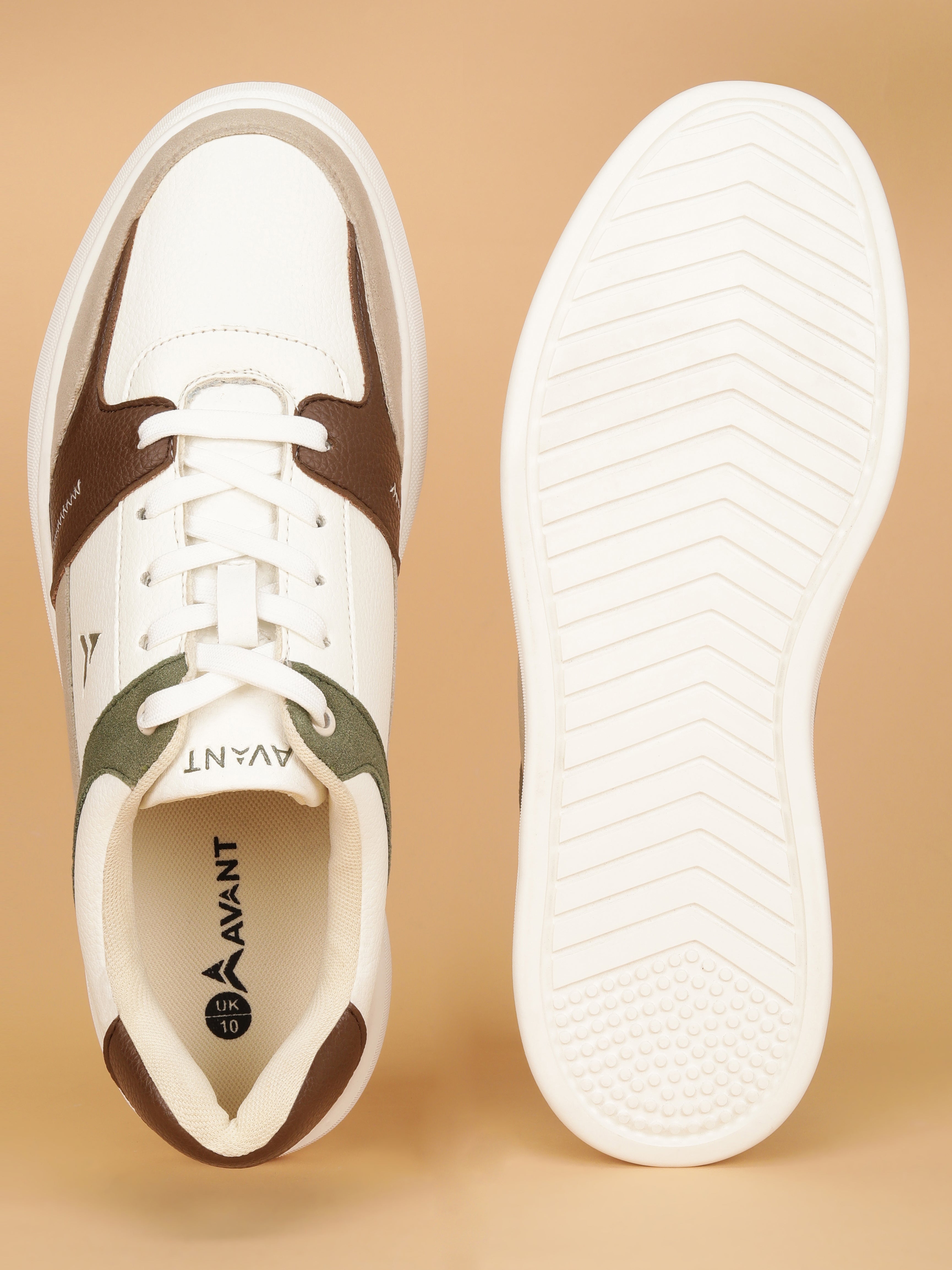 Avant Men's Cobalt Casual Sneakers - Beige