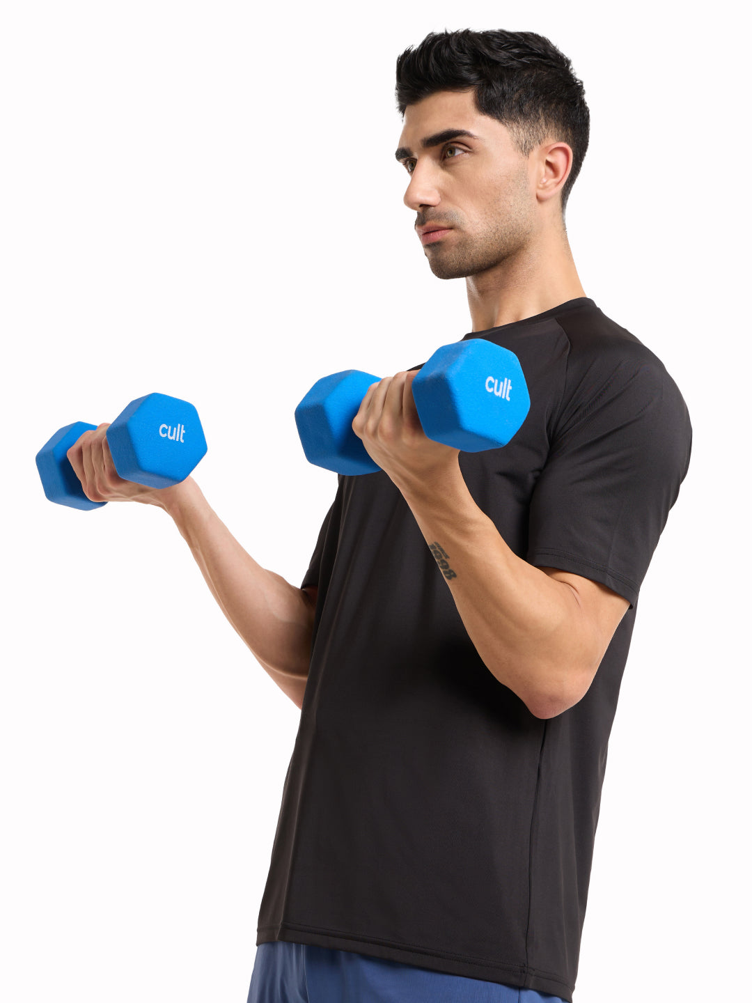 Cult 5KGx2 Neoprene Dumbbells For Home & Gym Exercises (Blue)
