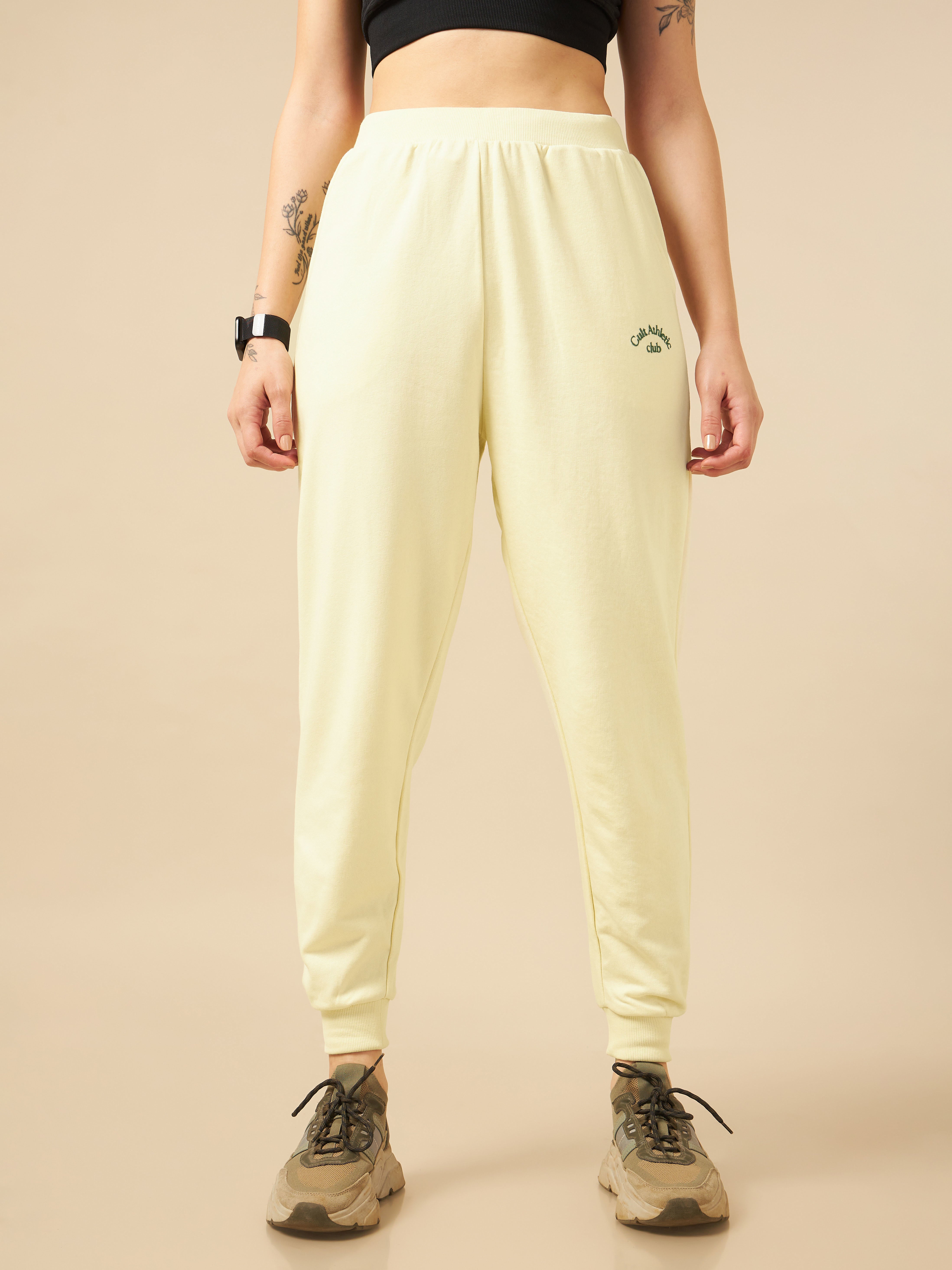 Cult Athletic club Women Beige Joggers