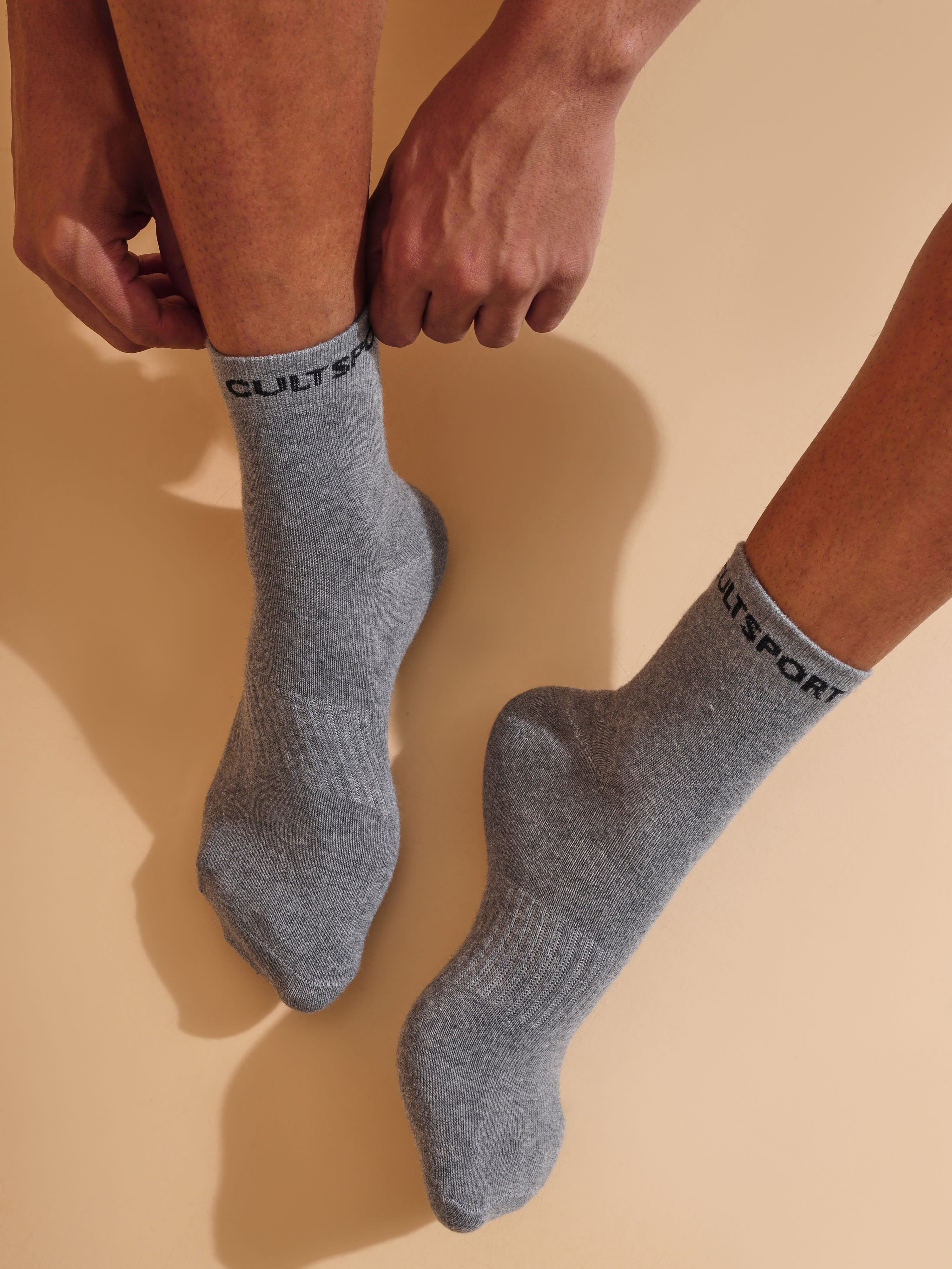 Sports Ankle Lengt Pack of 3 Black,Grey & Navy Men's Socks