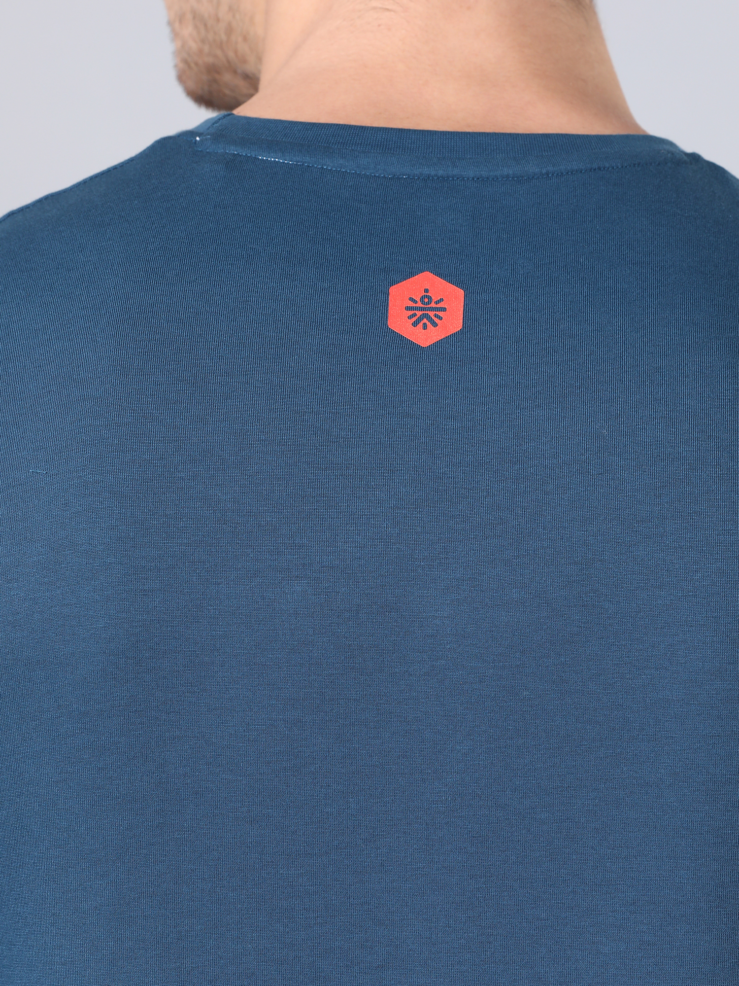 Flydry Cotton SolidTeal Workout Tee