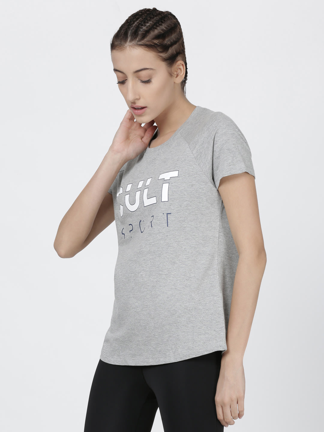 Signature Hustle Grey Training Tee