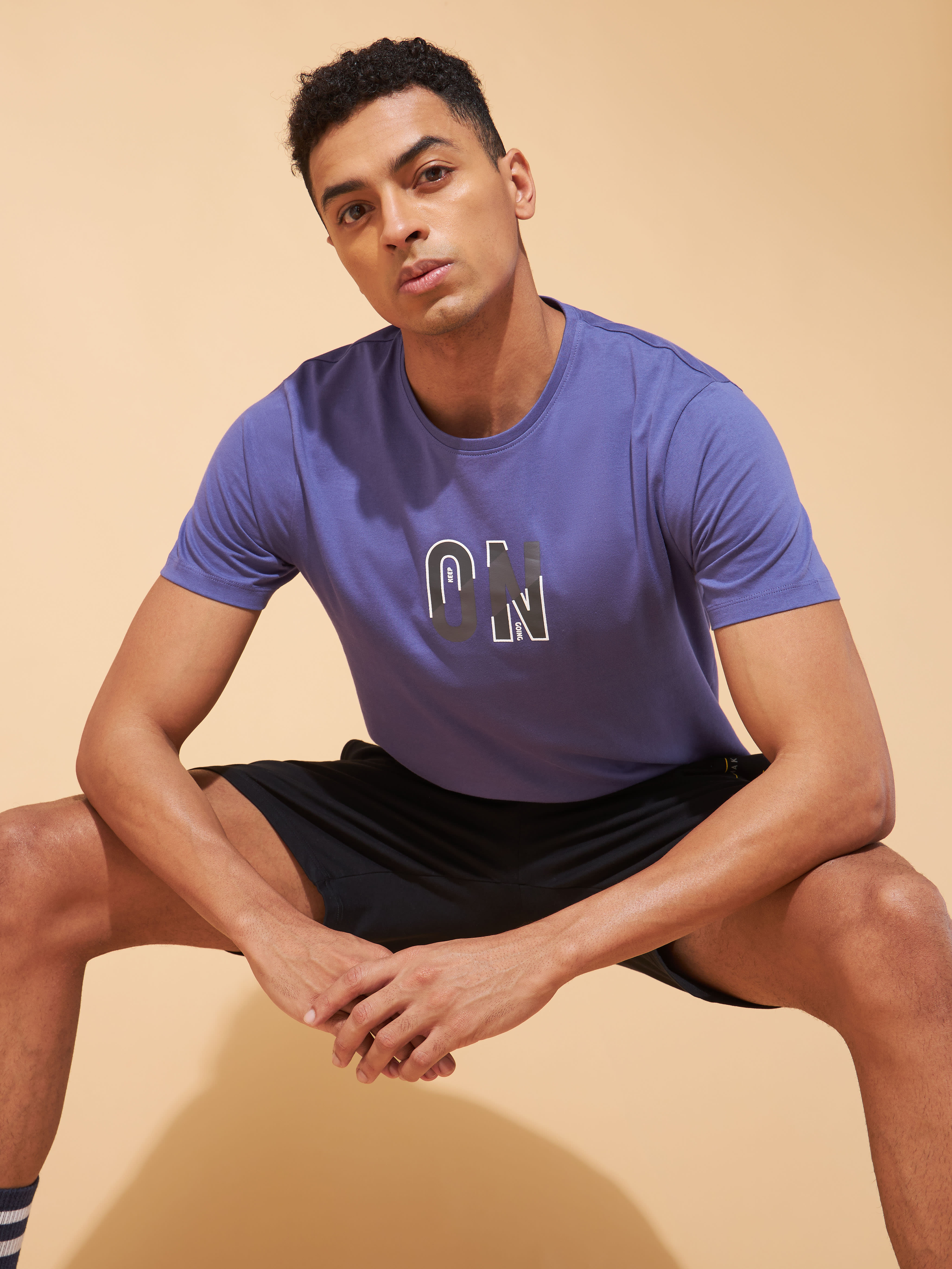 Keep On Going Print T-shirt