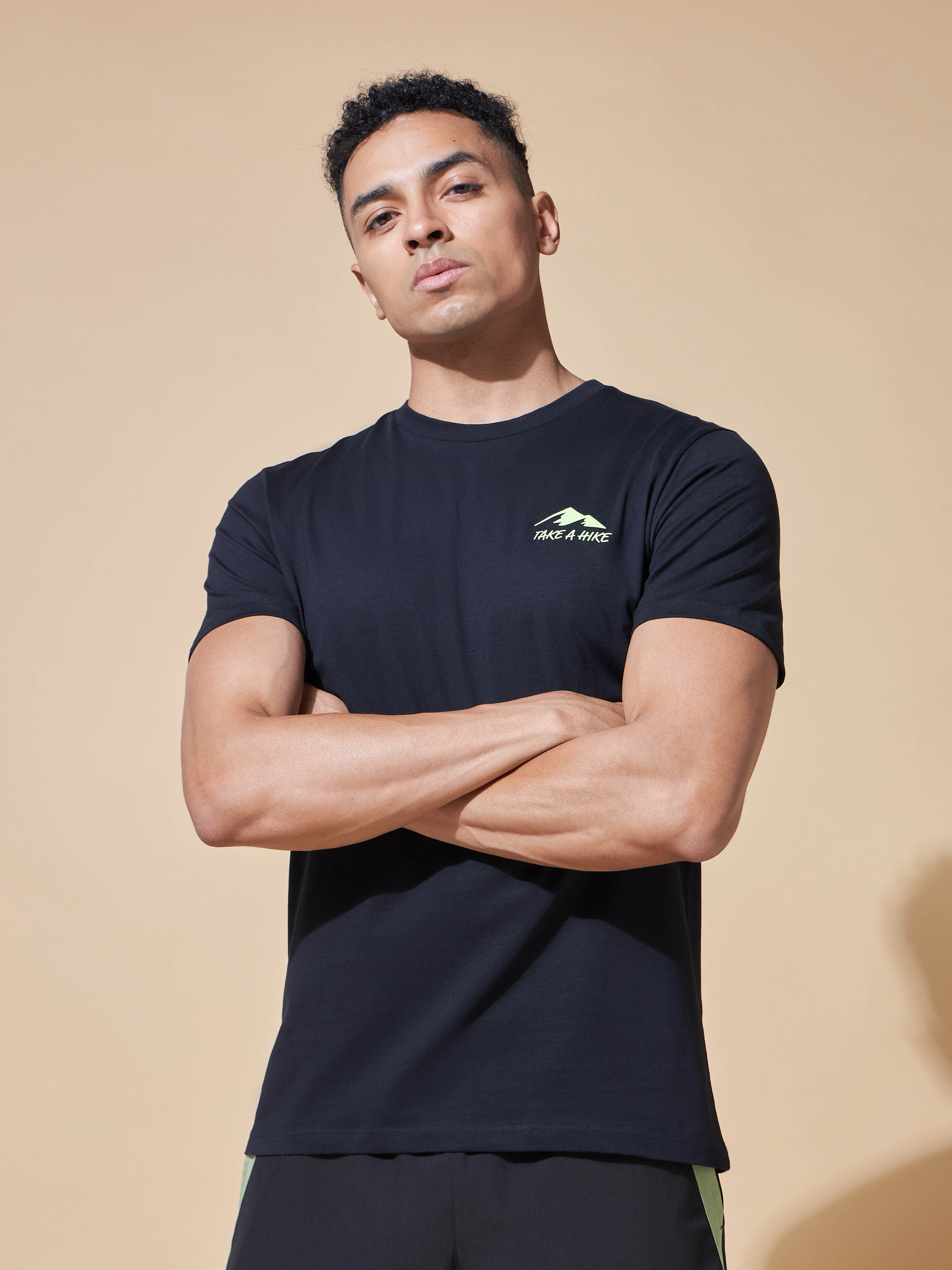 Take A Hike Miniature Print T-shirt