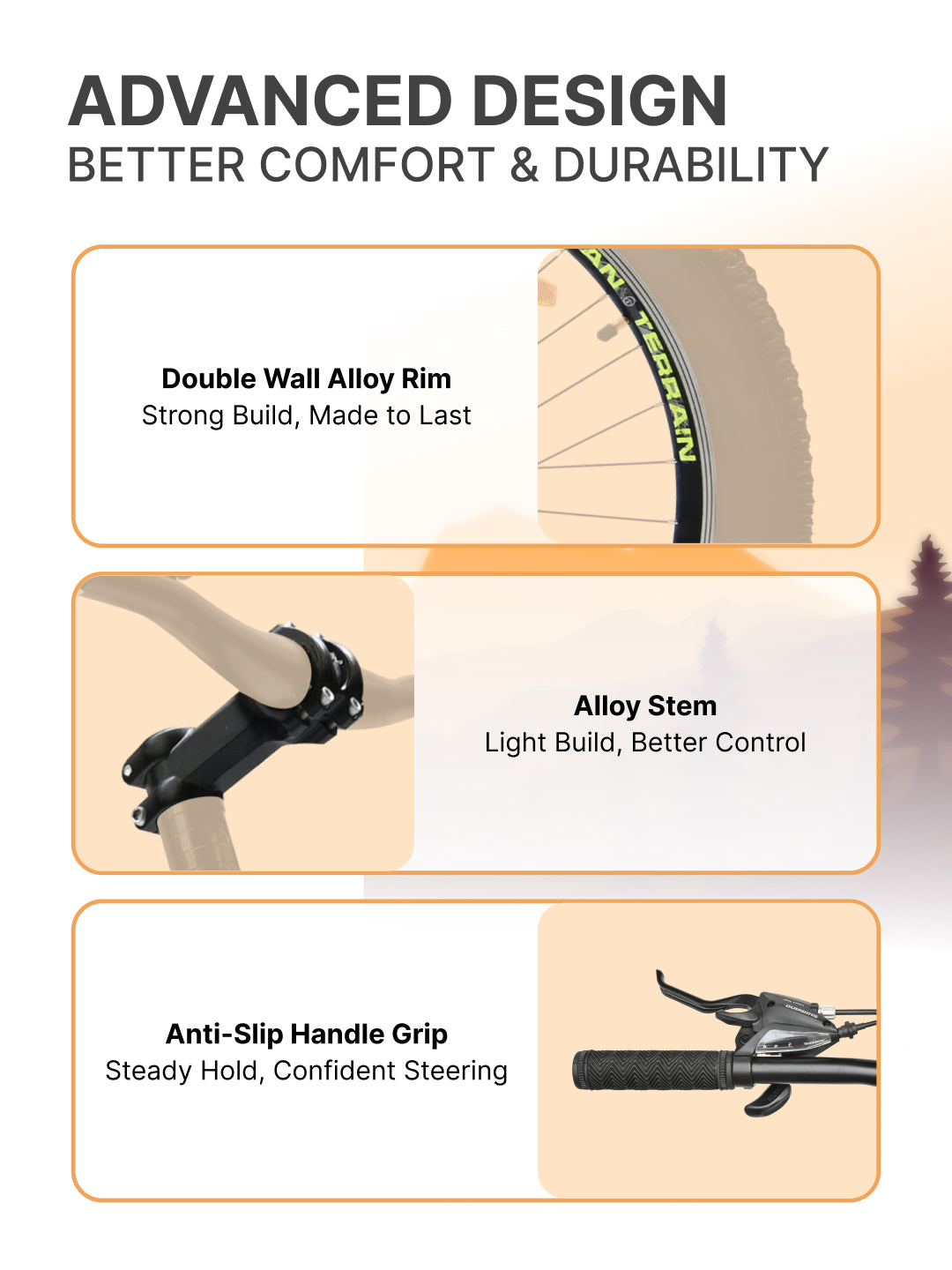 Bolt Ultra Mountain Bike Steel 21 Speed Cycle 27.5 inch Tyre, Grey With Front Suspension, Double Wall Rim and Dual Disc Brakes, Ideal For 5.2 ft to 6 ft