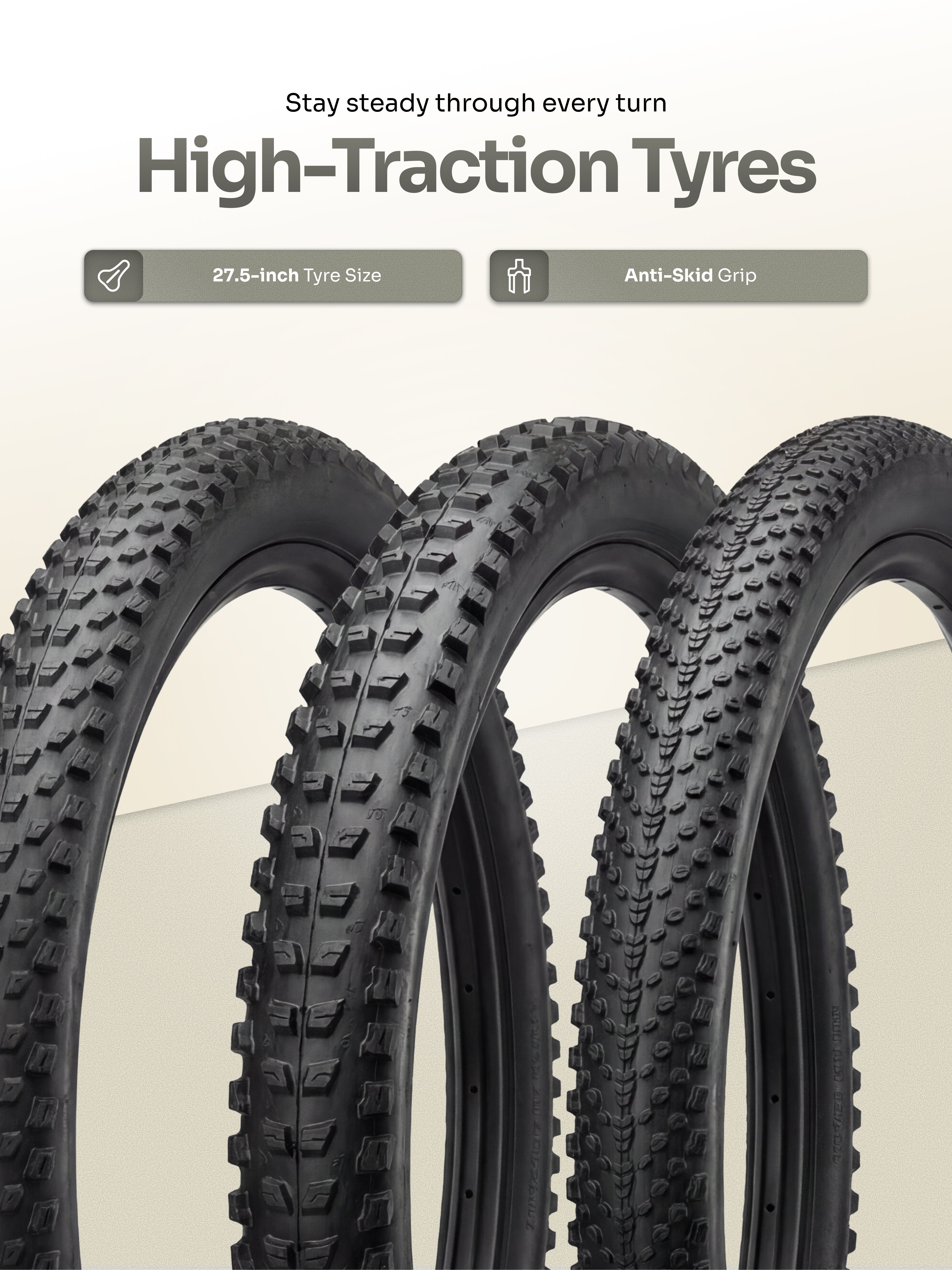 Cult Revon 29T Steel Mountain Bike with Dual Disc Brake and Front Suspension, Black-Grey