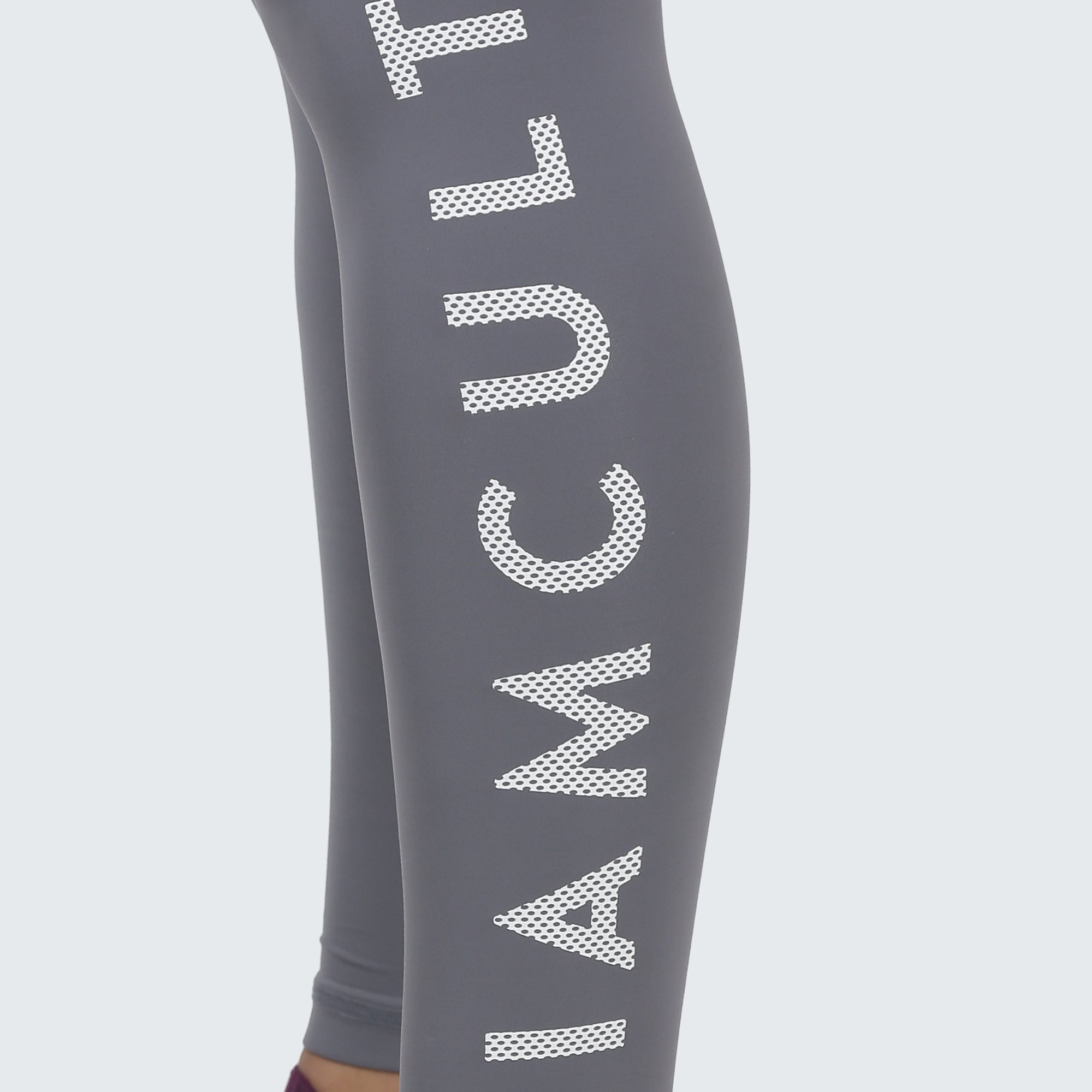 Women's"I Am Cult" Grey Training Leggings