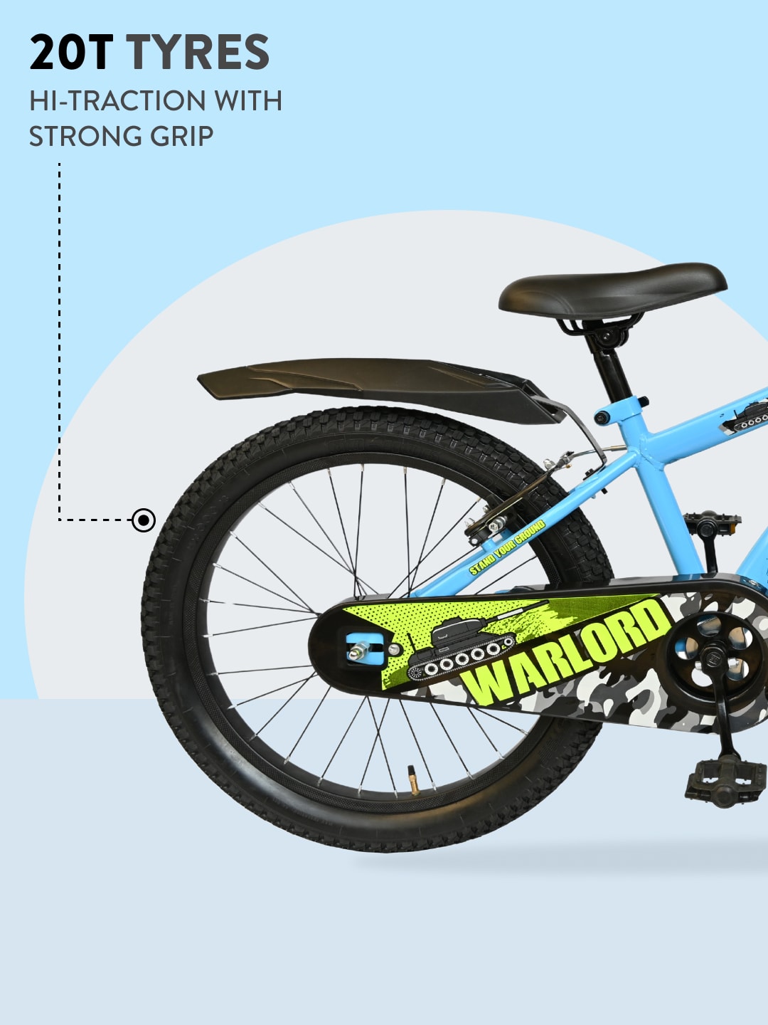 Warlord 20T Steel Frame Kids Bike Blue