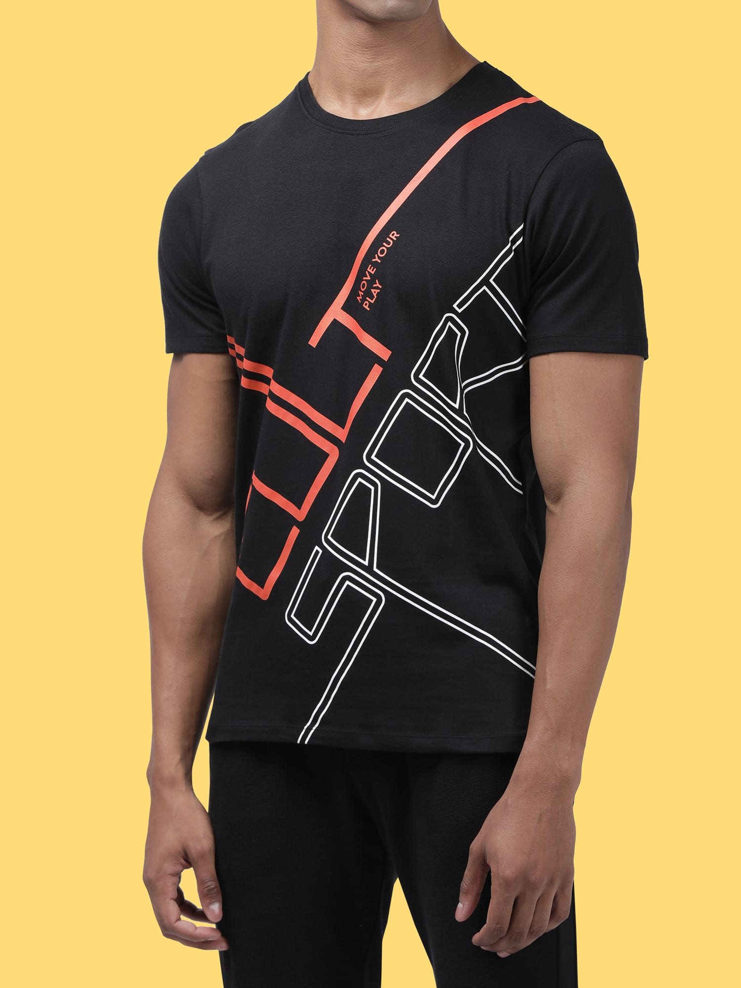 Everydays Network Black Cotton Tee