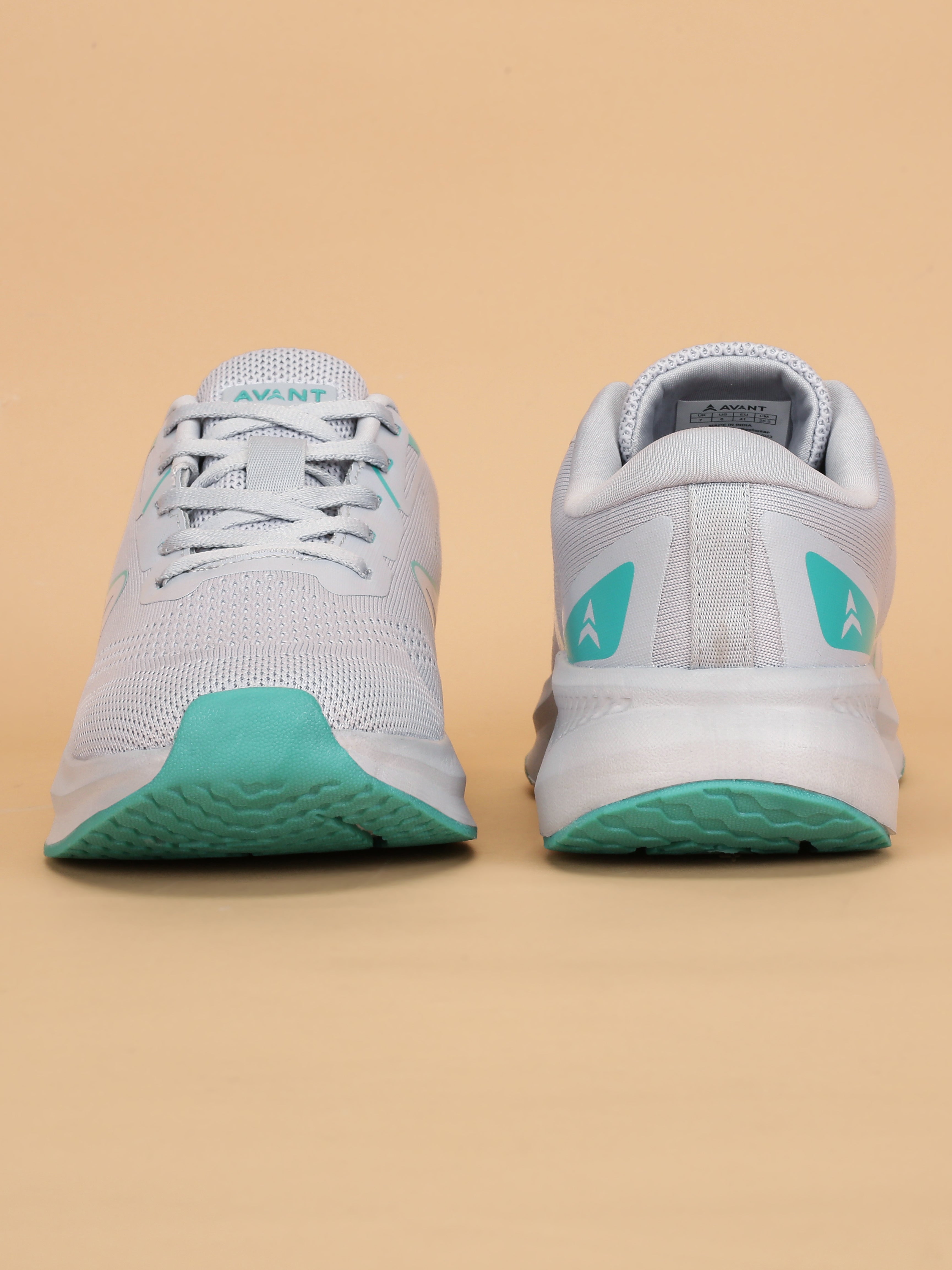 Avant Women's RunAir X1 Running Shoes - L.Grey/Sea Green