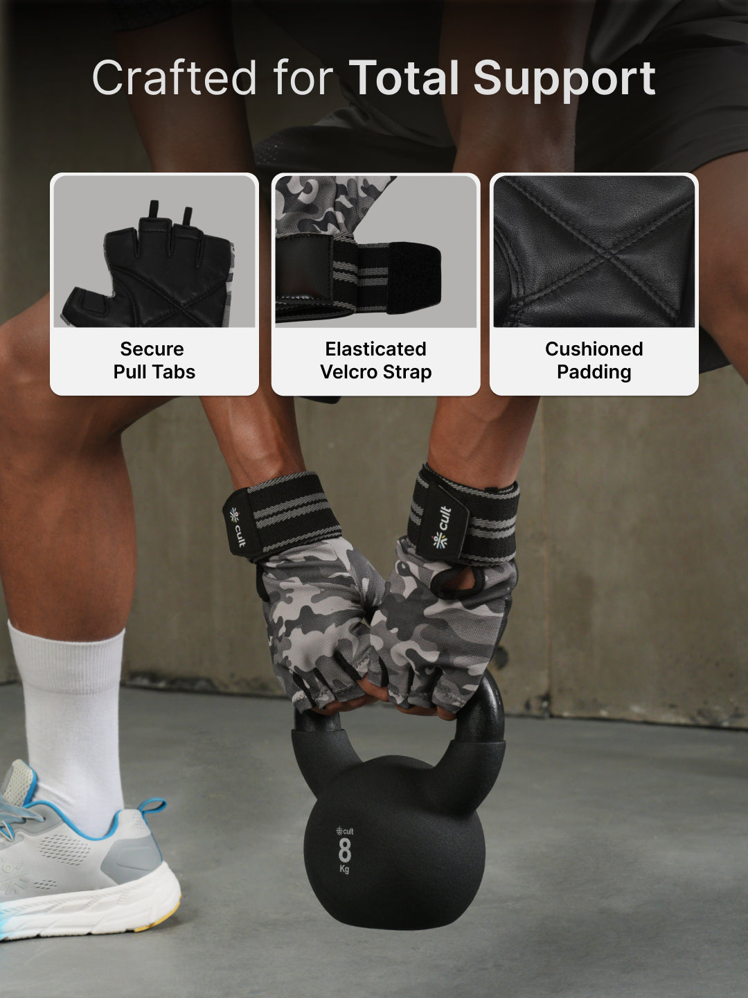 CULT Gym Gloves - Camo
