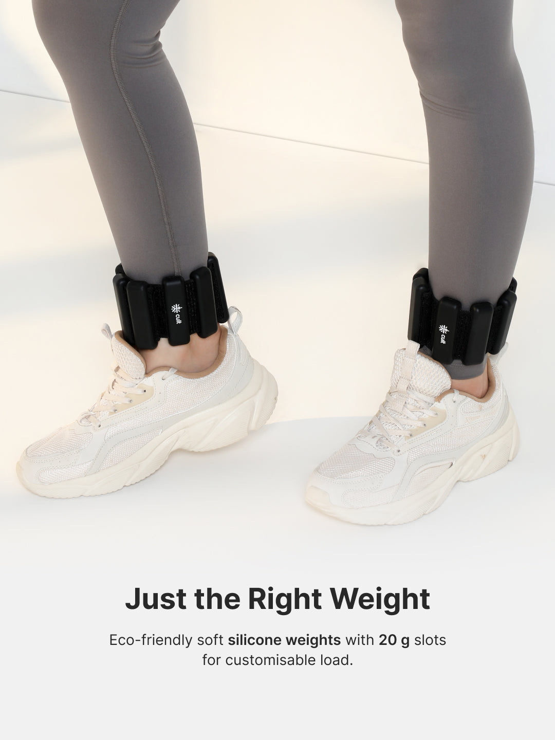 Adjustable Ankle and Wrist Weights (450 g X 2) pair with Removable 60 g Slots Blue – Customizable Weights for Running, Walking, Yoga & Workouts