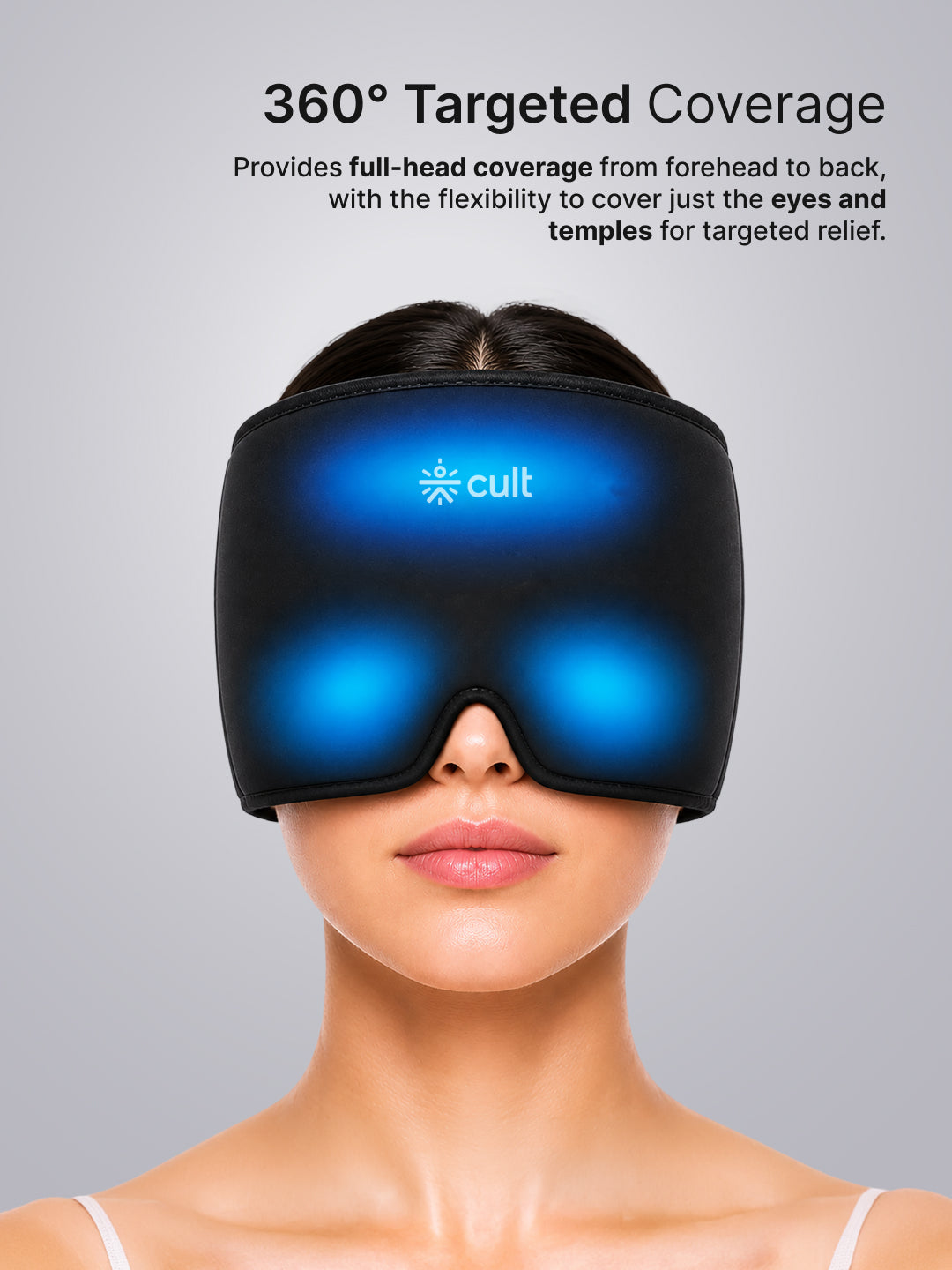 Cult Migraine Relief Cap Hot and Cold Gel Therapy Head Wrap for Migraines, Headaches, Sinus Pressure and Stress Relief