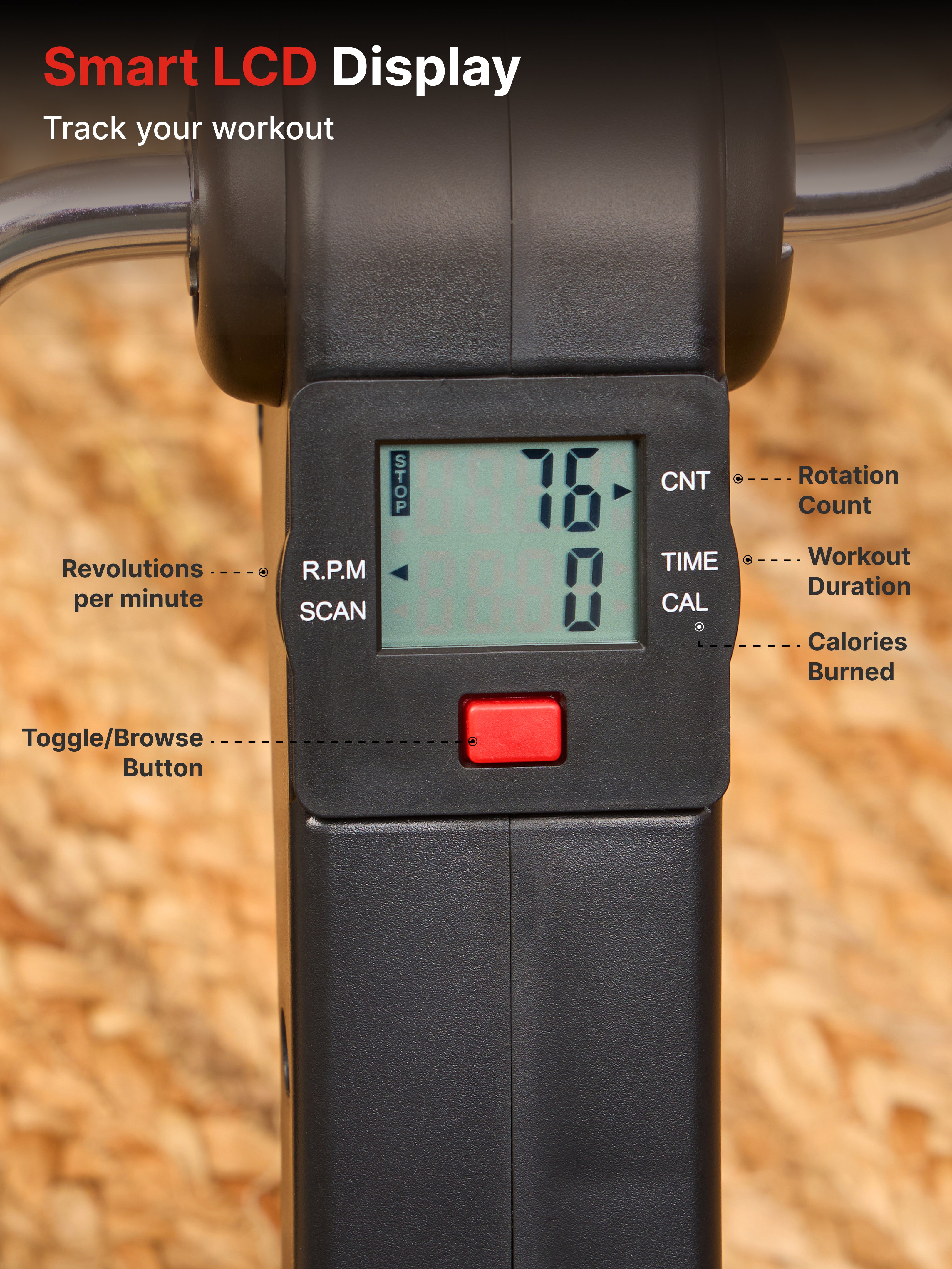 FitkitPedalgo Mini Pedal Exerciser with Adjustable Resistance