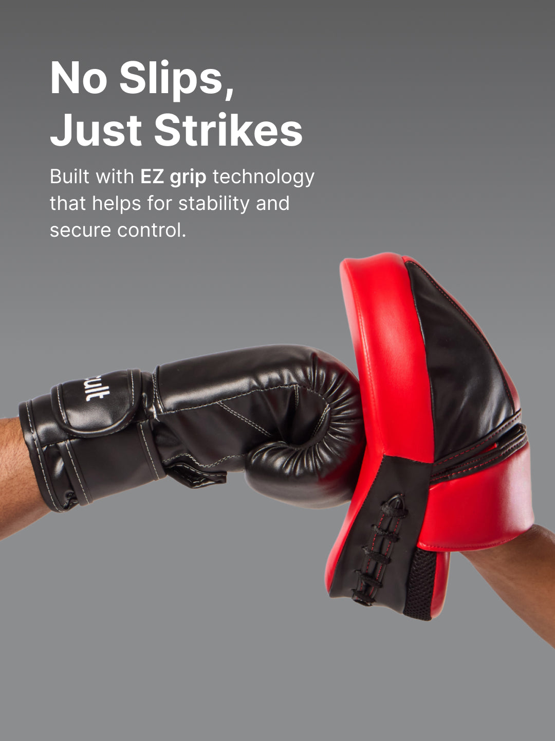 cult Boxing Focus Pad Unisex Black Red