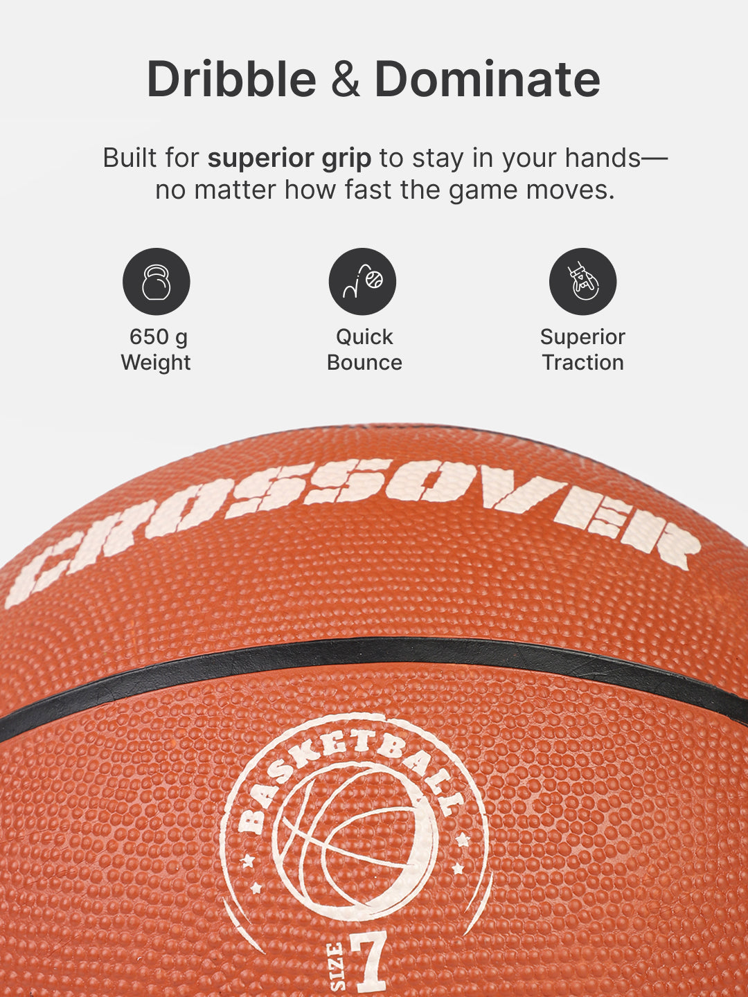 cult Basketball Crossover Brown Size 7