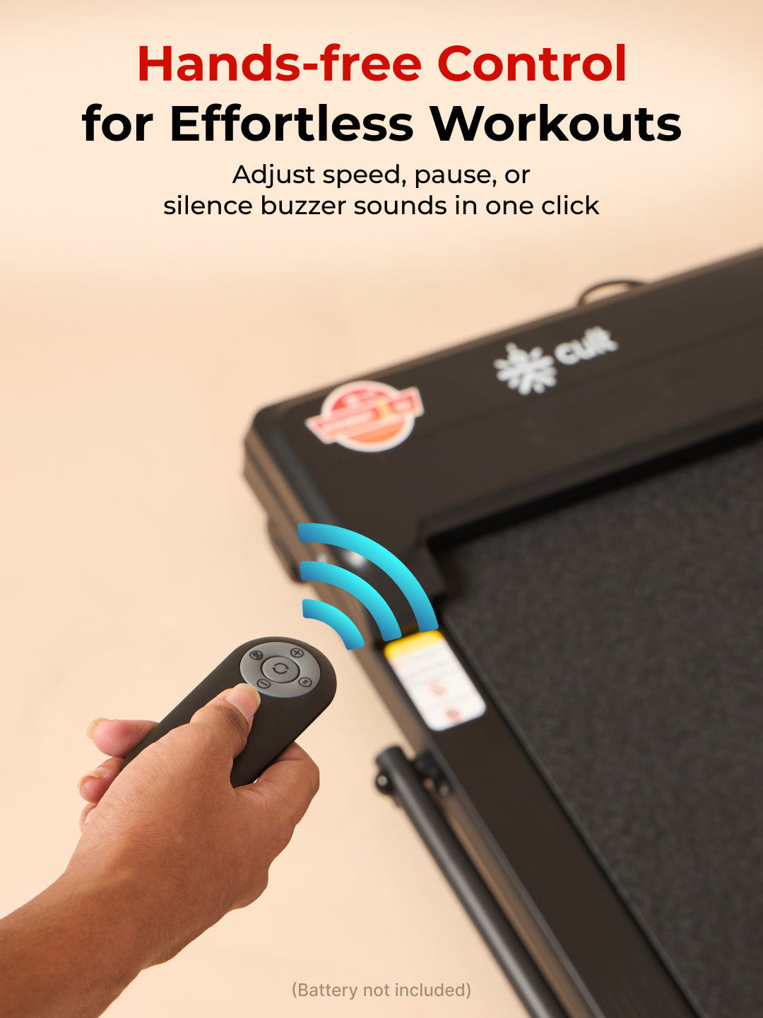 Cult Walking pad Pro 2HP Peak | Max Speed-10kmph | Max Weight-110kg | Walking Pad for Home Use (with 6 months extended warranty)