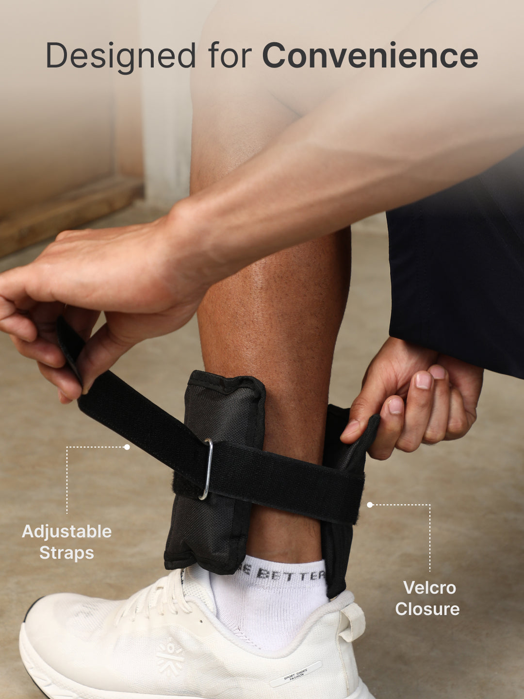 cult Ankle Weight Black Pair of 2 (1 kg each)