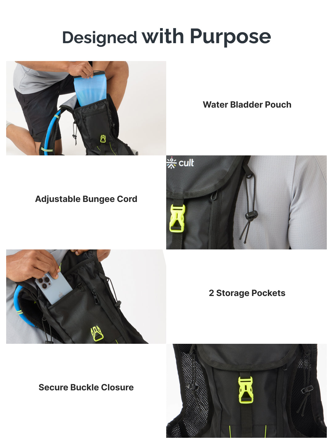 Cult Hydration Bag with 2L Water Pouch