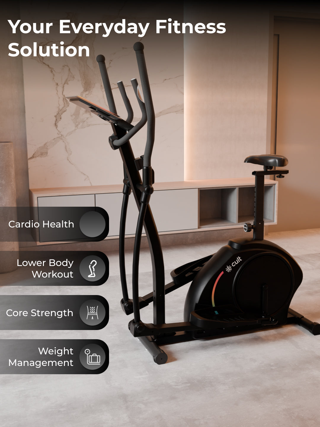 Buy Cult SmartCrossPrime Magnetic Elliptical Trainer 6Kg