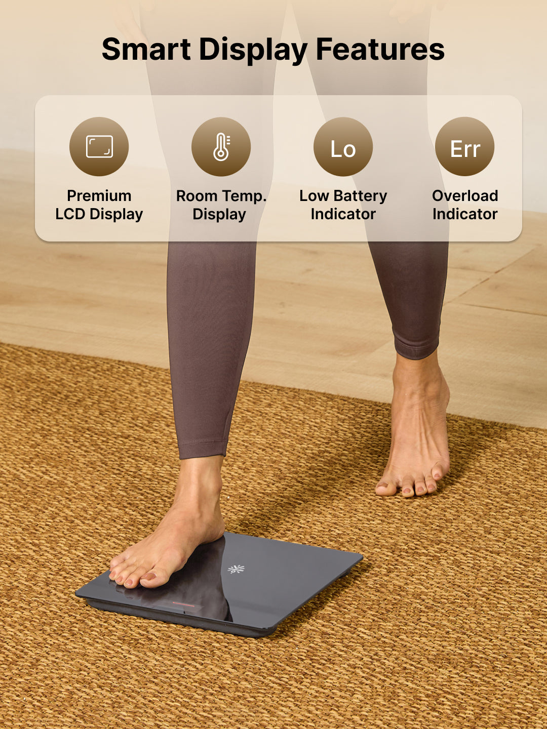 Cult Active body Weighing scale, LCD display, Weight Machine, 180 Kg, Batteries included, Tempered Glass Platform, Ideal for Home Use, Grey