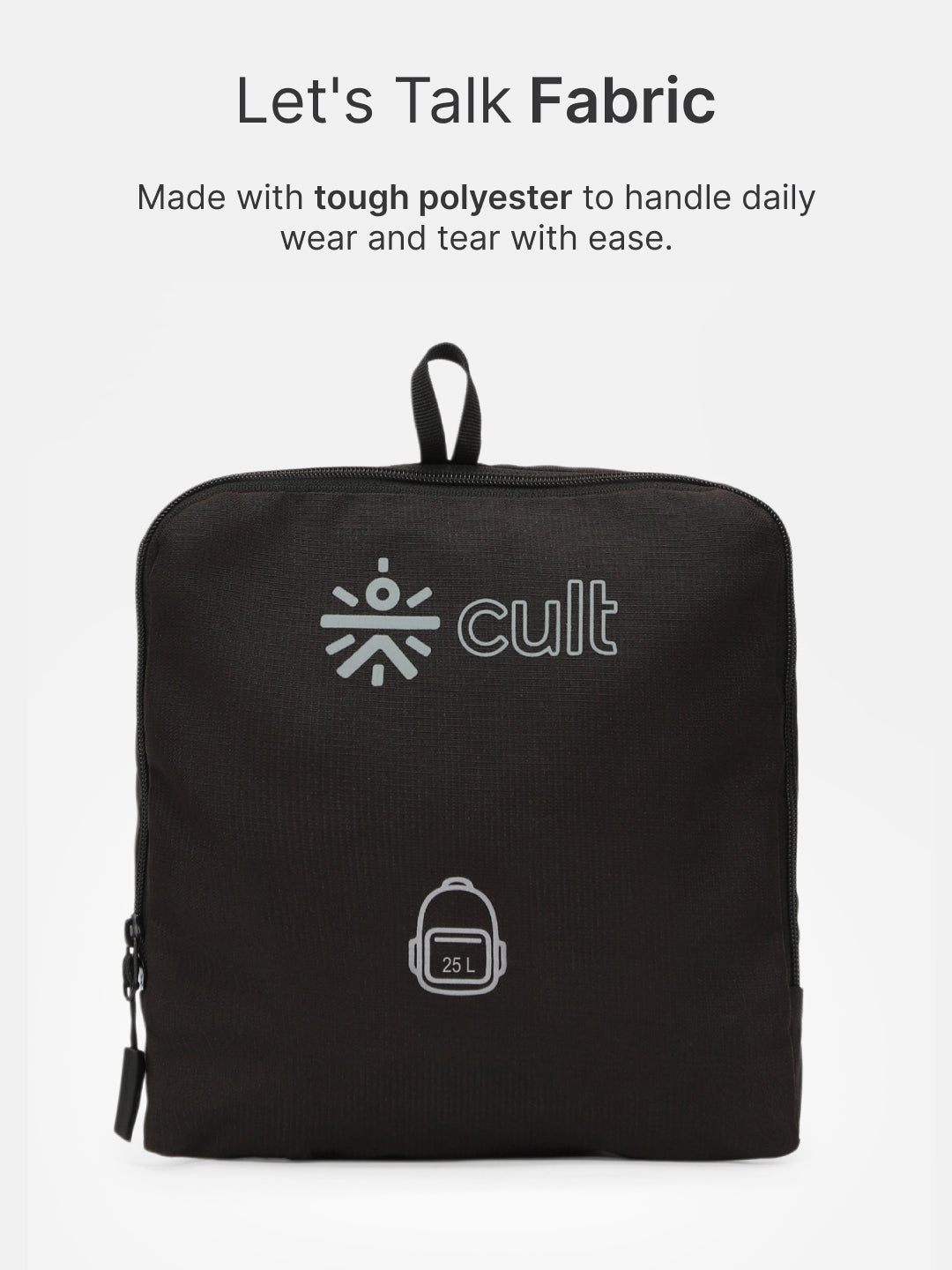 cult Foldable Backpack  25L Black