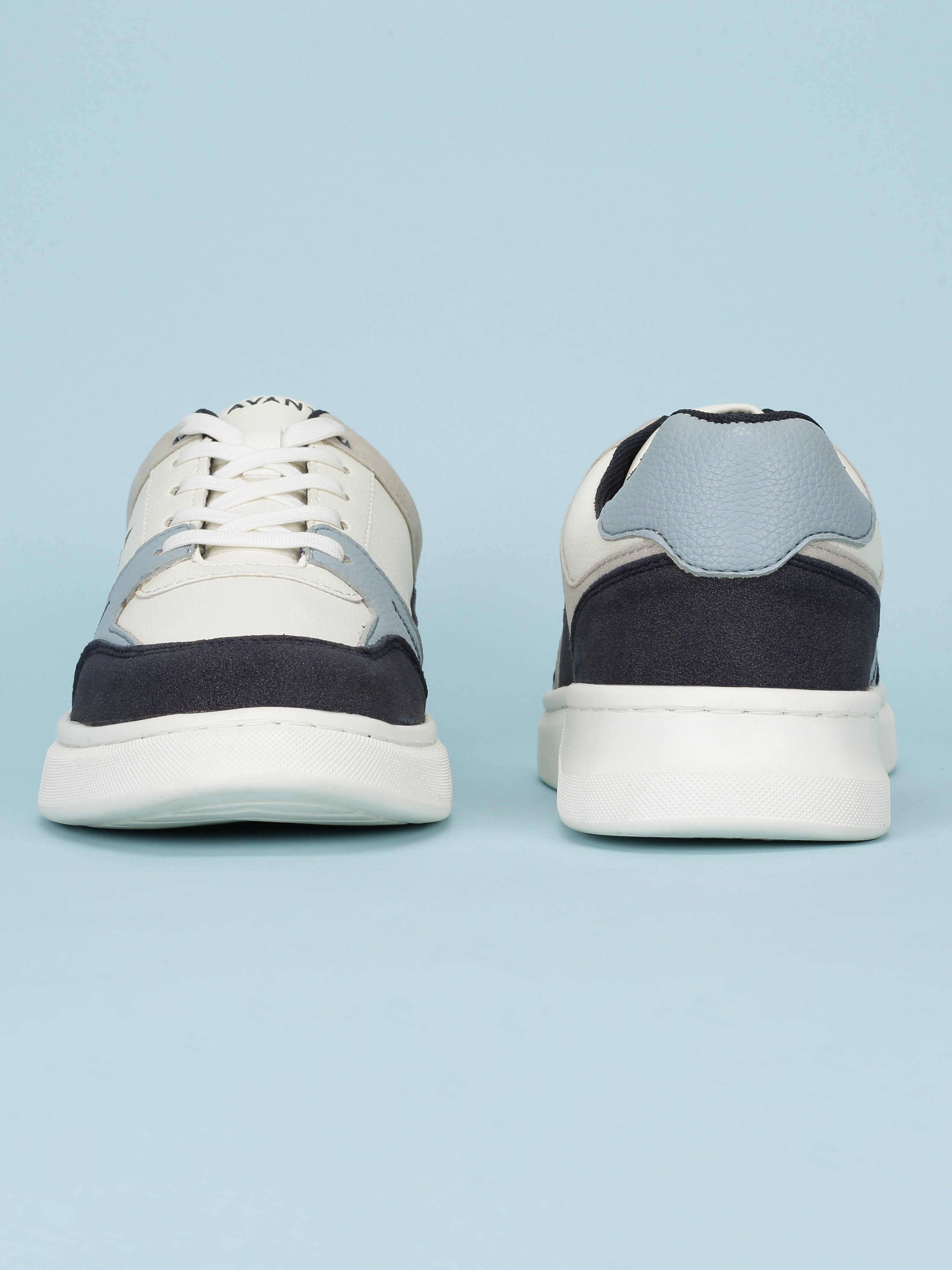 Avant Men's Cobalt Casual Sneakers - White