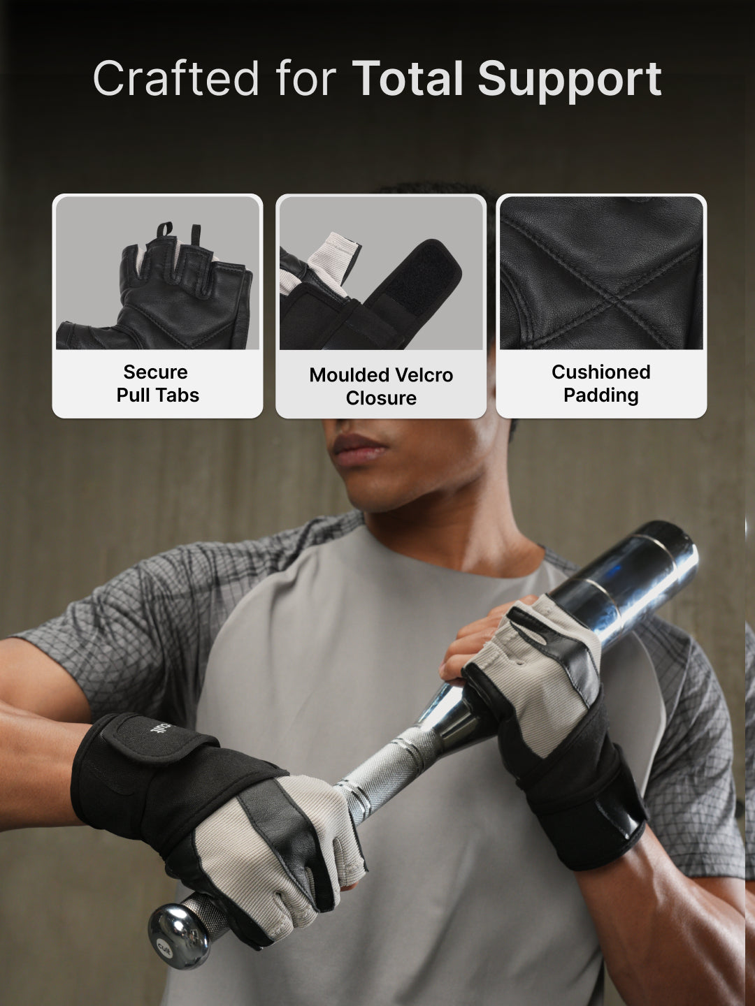 CULT Gym Gloves Premium - Beige