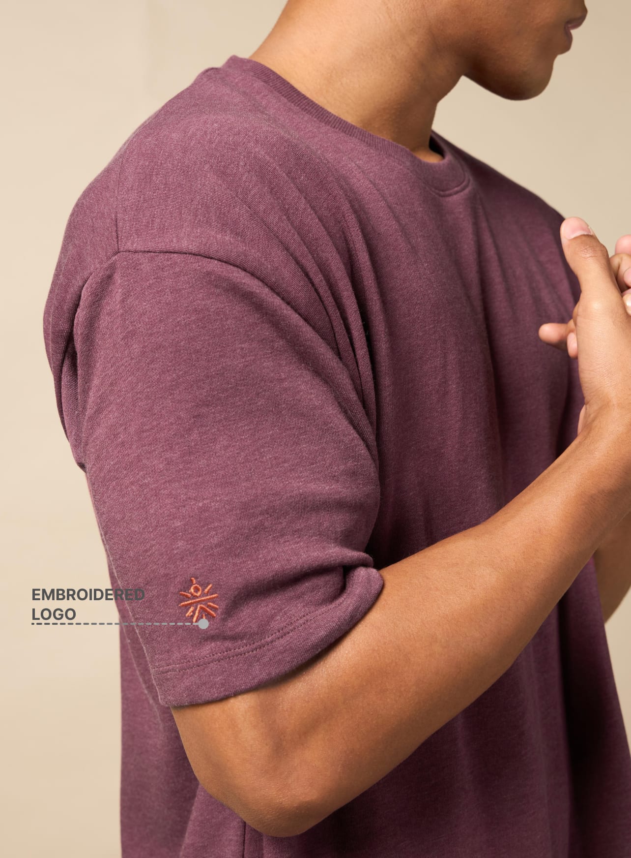 Men's Maroon Cult Brand Carrier Oversized T-shirt