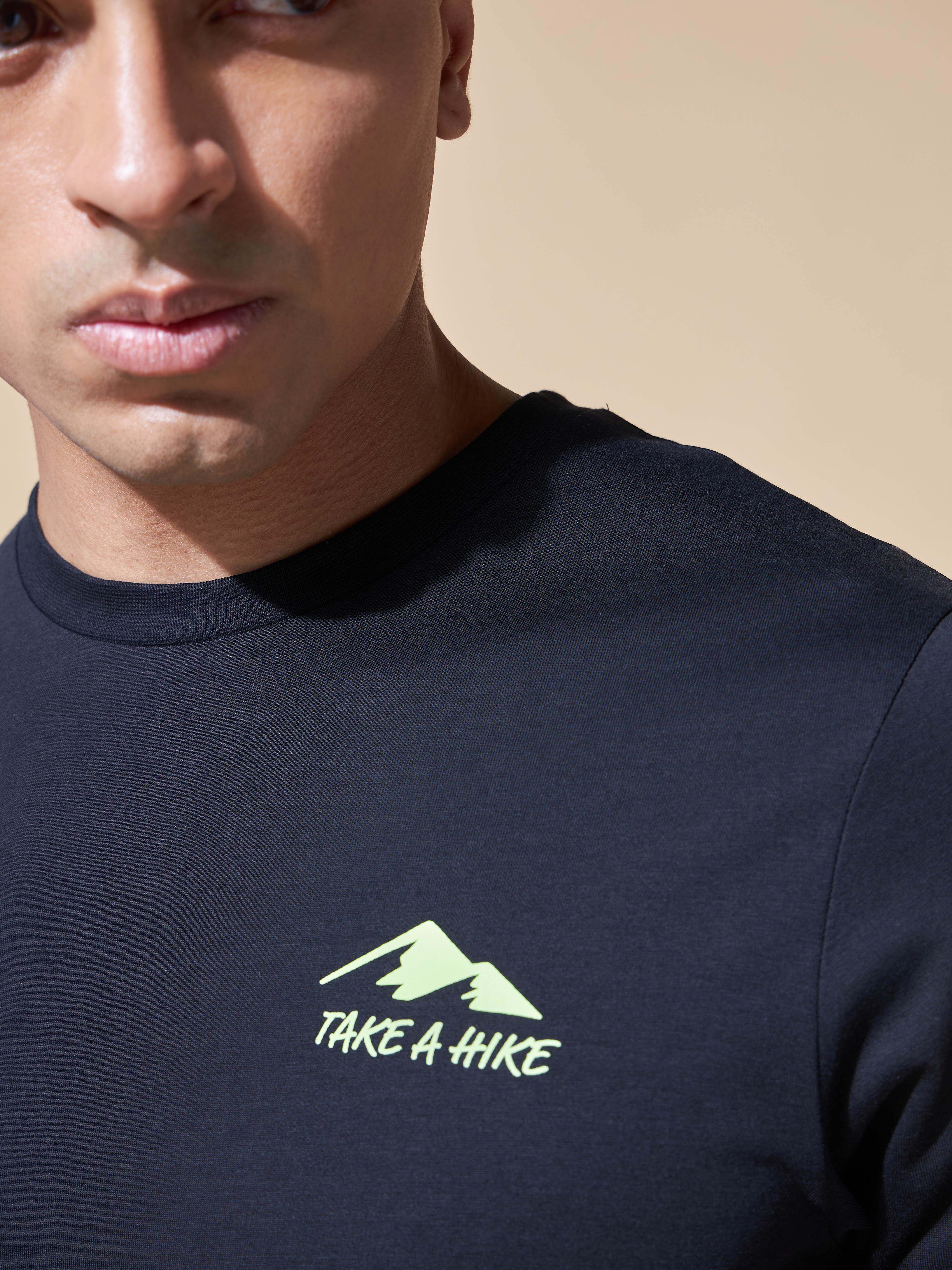 Take A Hike Miniature Print T-shirt