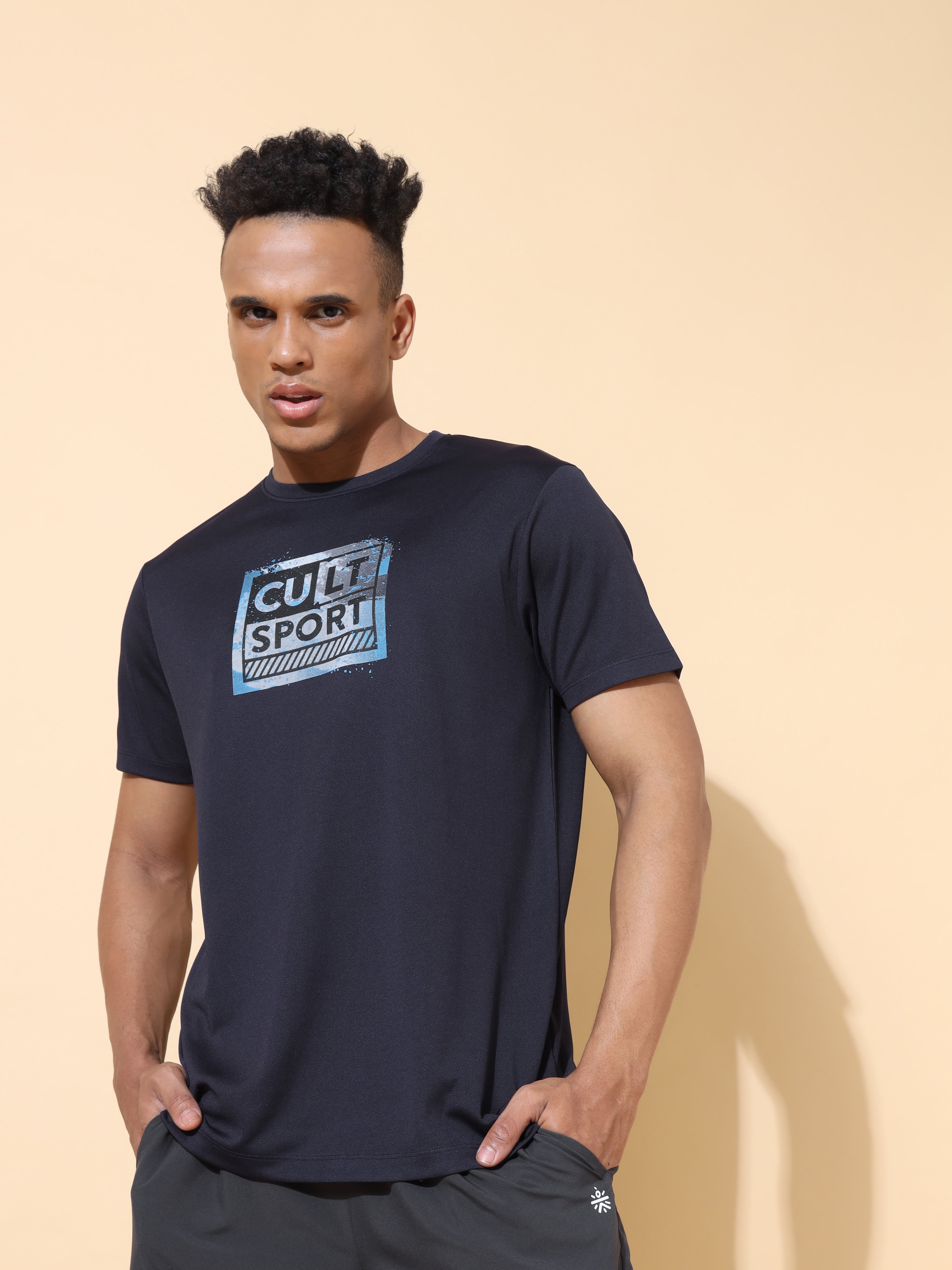 Performance T-shirt with Graphic Print