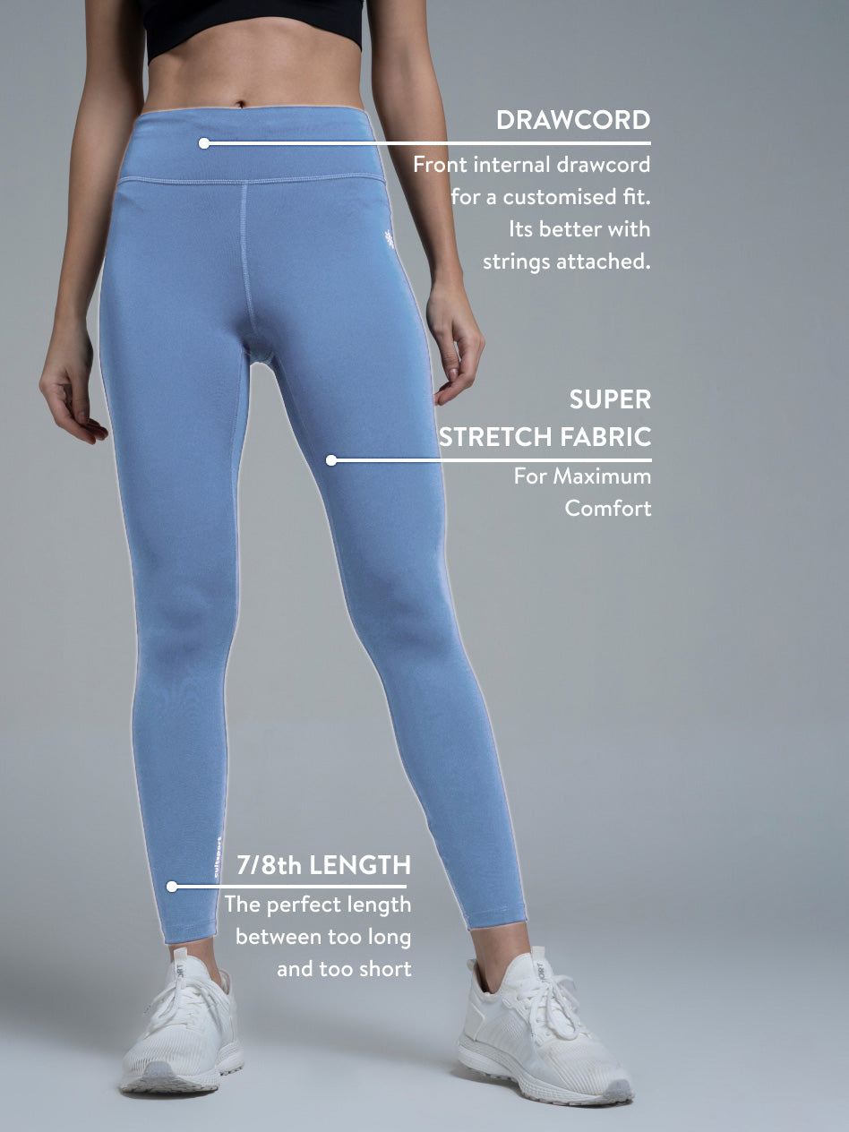 Navy Absolute Fit Solid Performance Tights