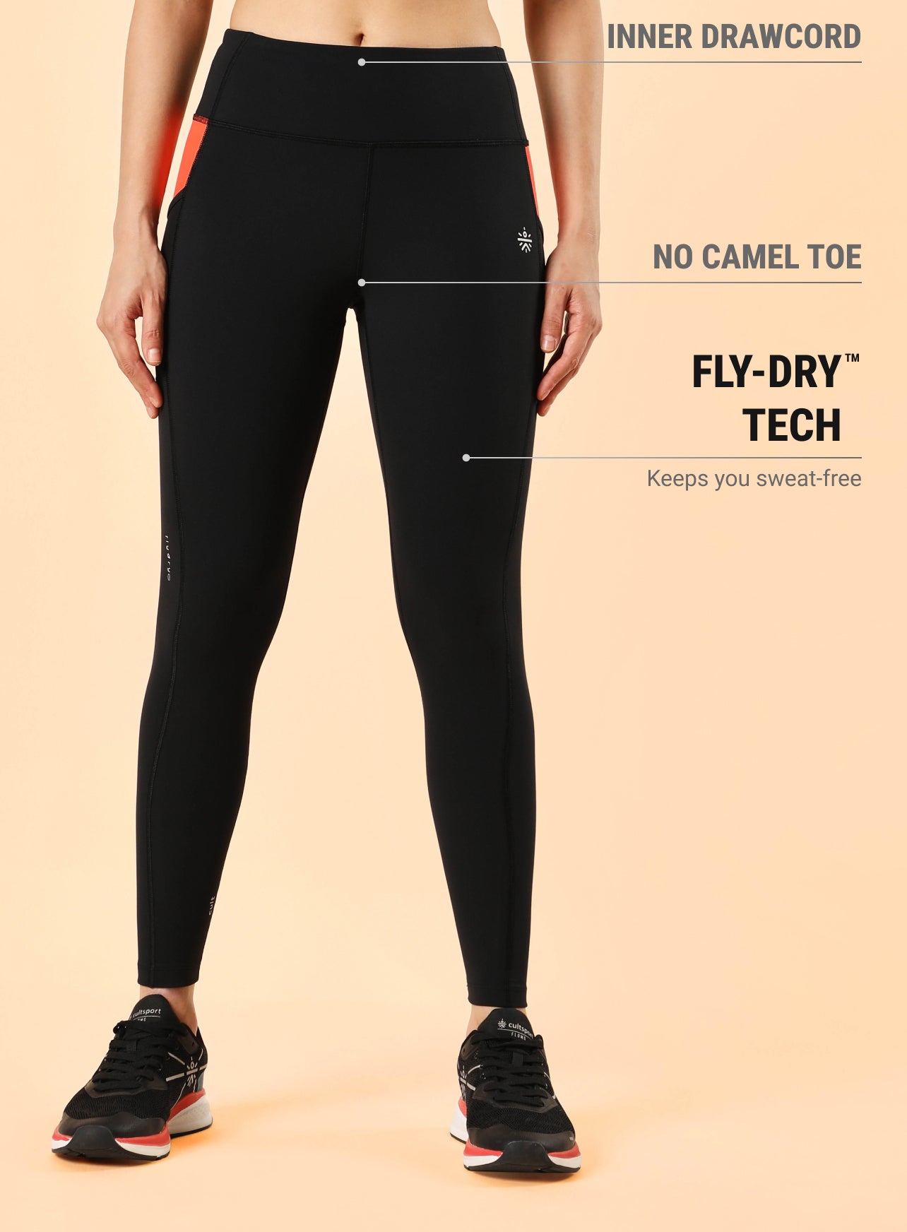 AbsoluteFit Neon Pop Leggings with side pockets