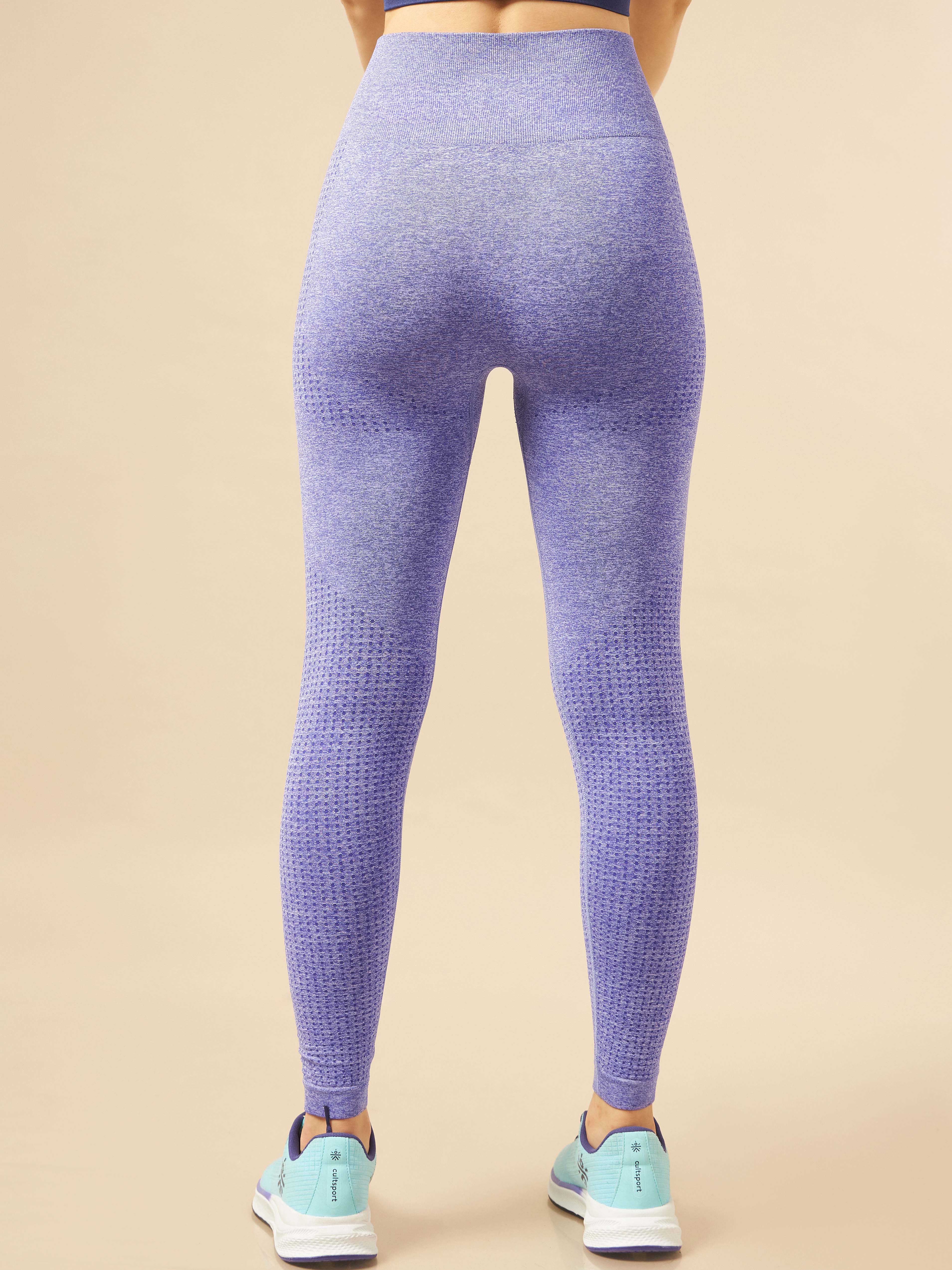 Dark Purple Seamless Contour Leggings