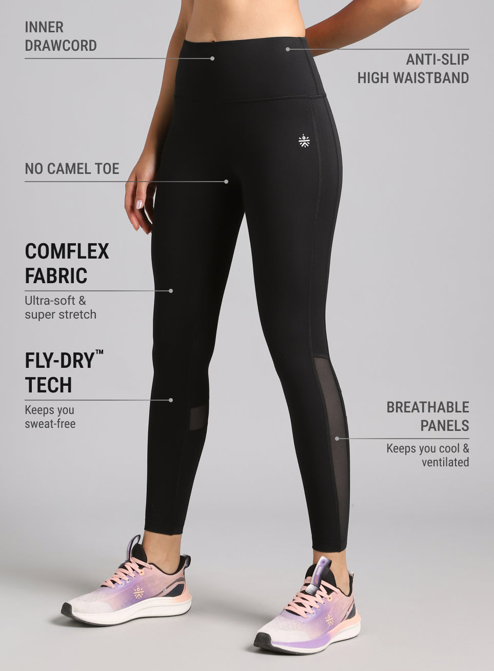 AbsoluteFit Mesh Panel Tights