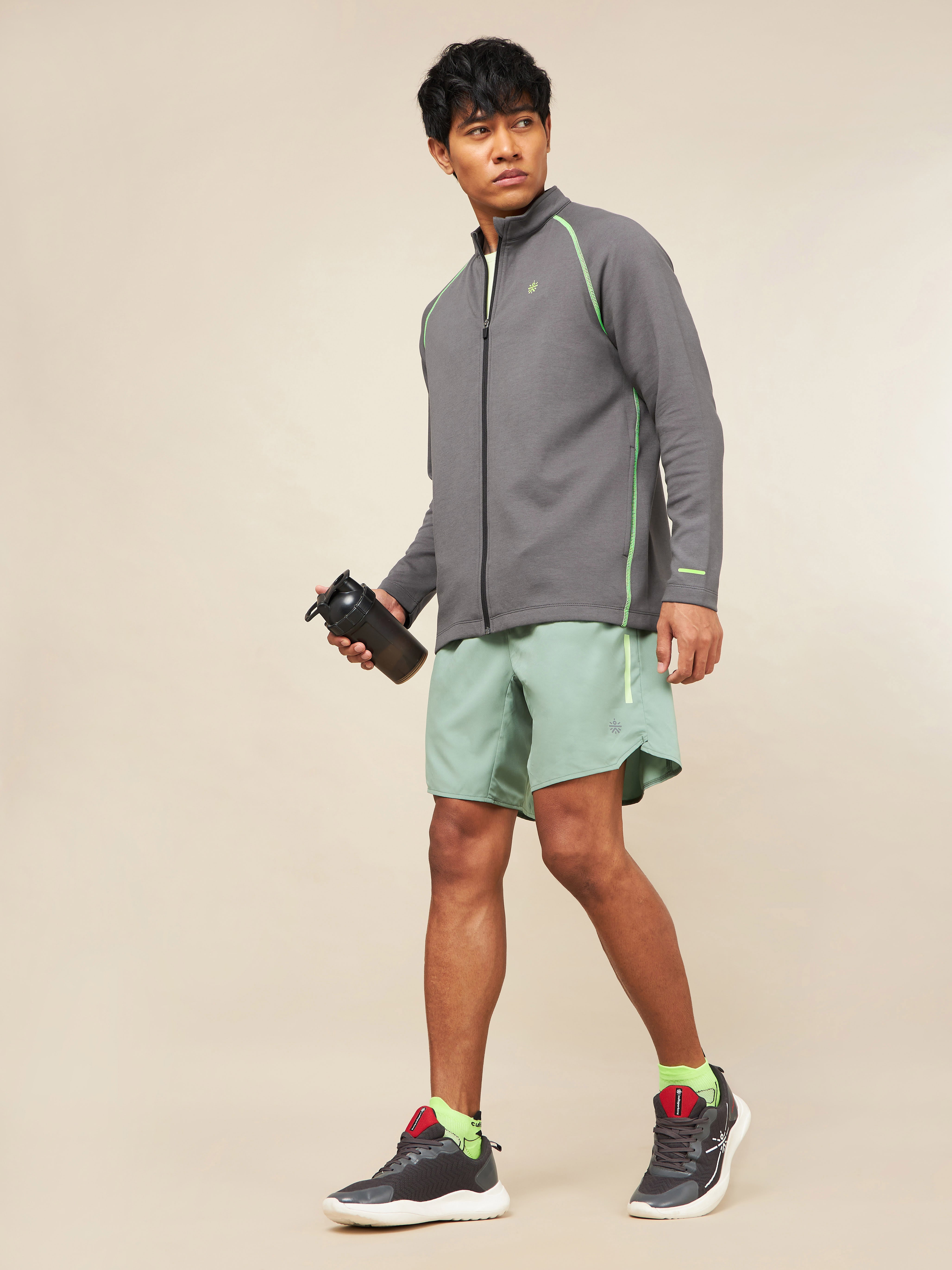 Dark Grey Power Up Training Jacket