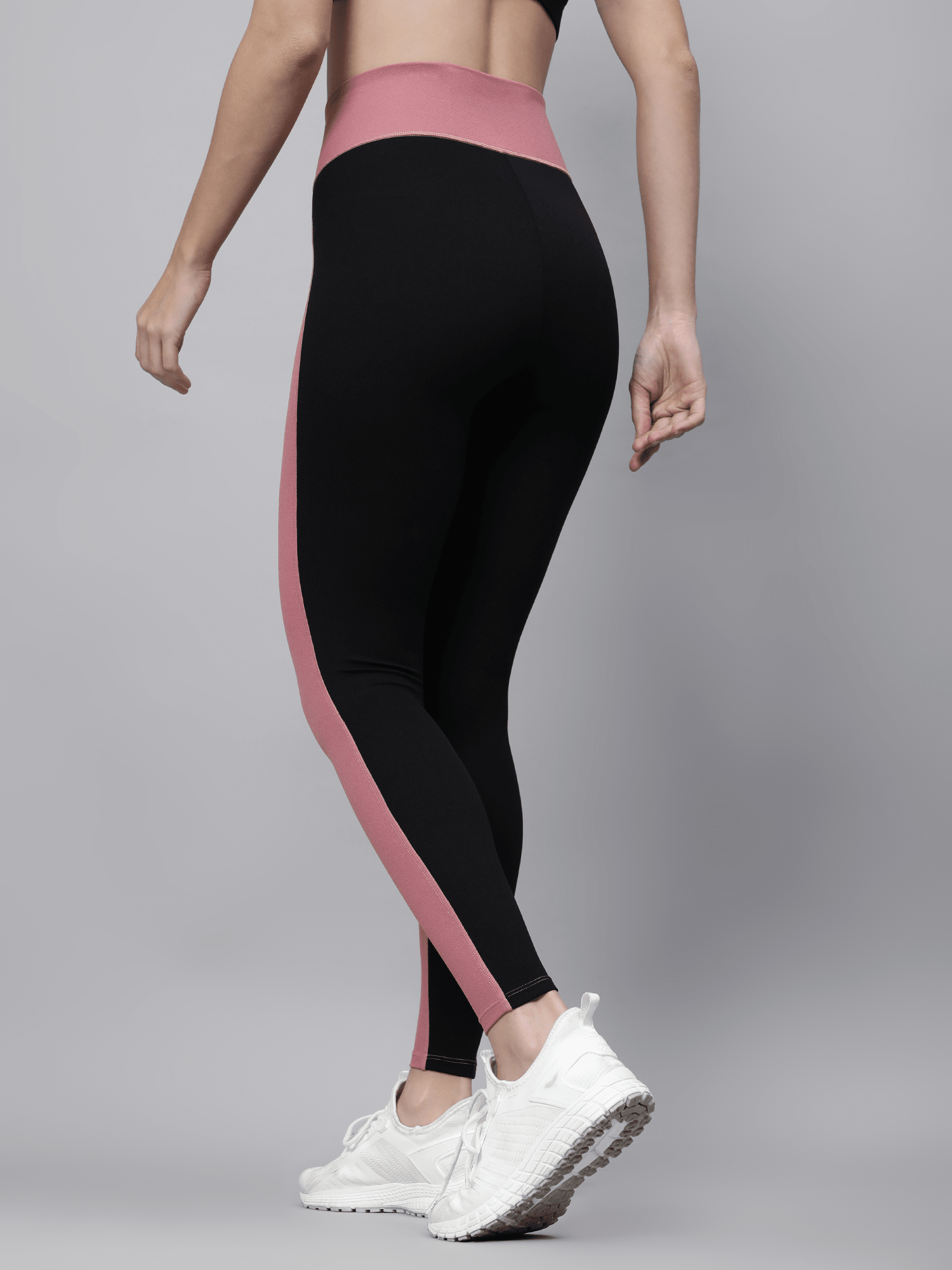 AbsoluteFit Enhance Black+Rose Workout Leggings