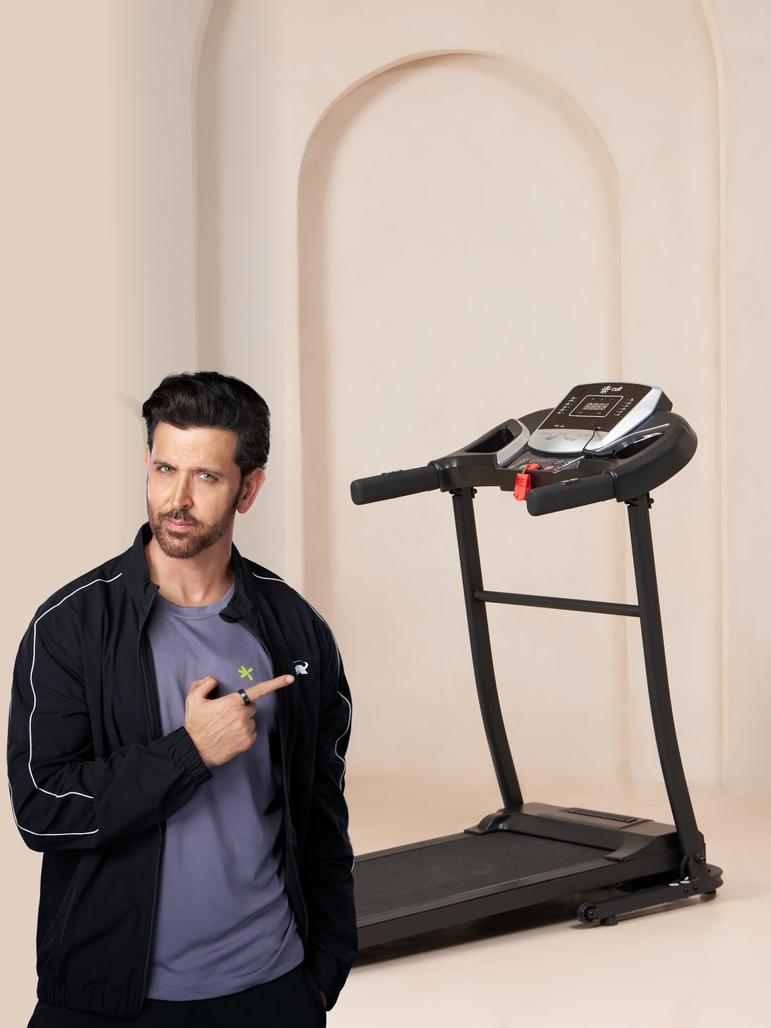 Cultrun S3.0 3HP Peak Treadmill | 3-level Manual-Incline | Max Weight-100kg | Max Speed-10kmph (with 6 months extended warranty)