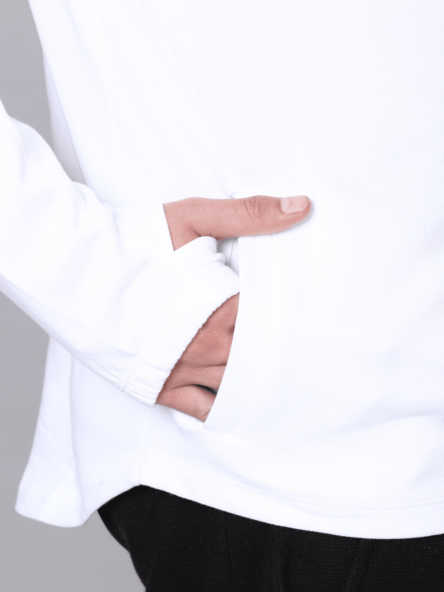 Intel Abstract White Sweatshirt