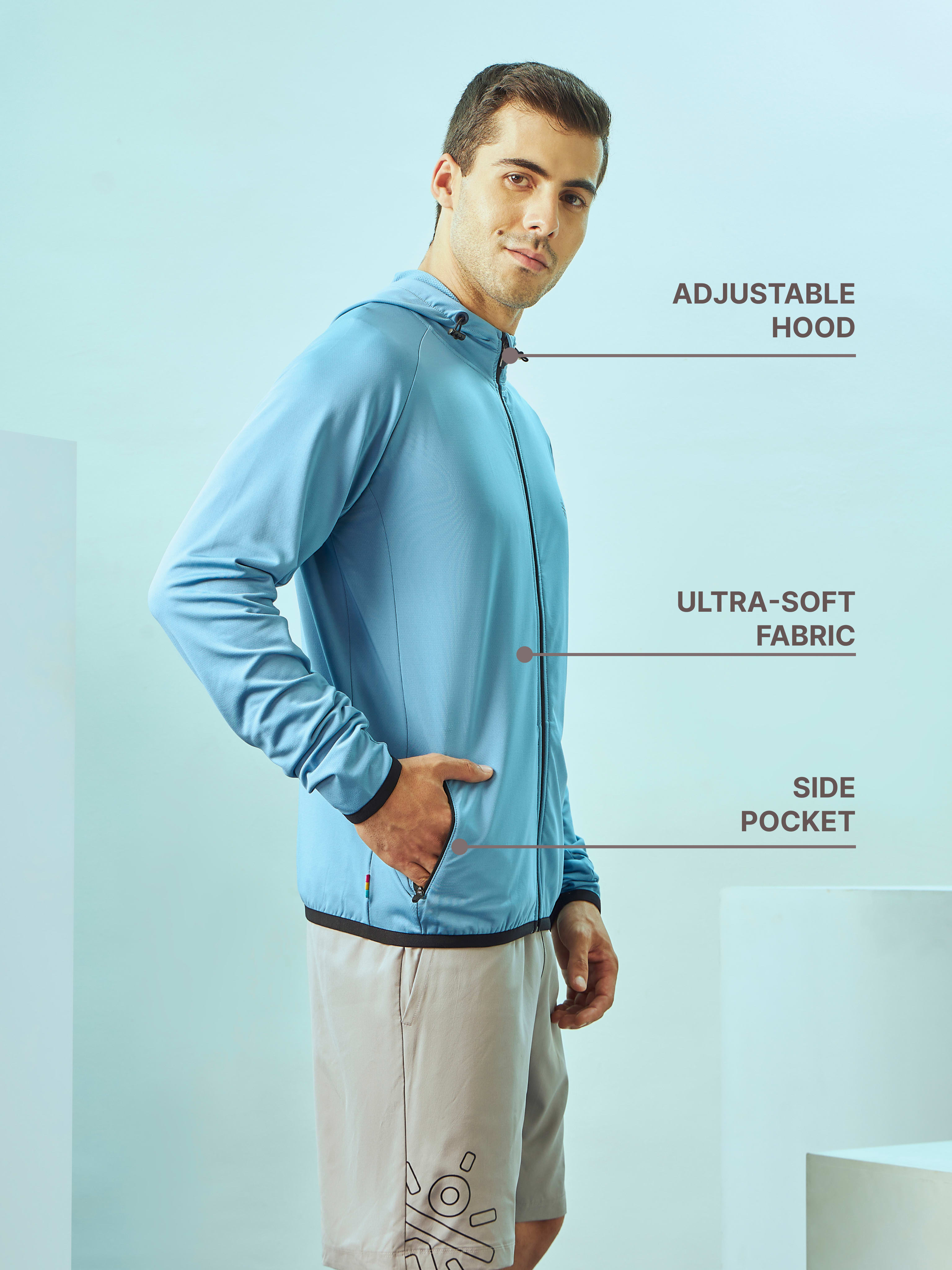 Zip-Front Hooded Jacket